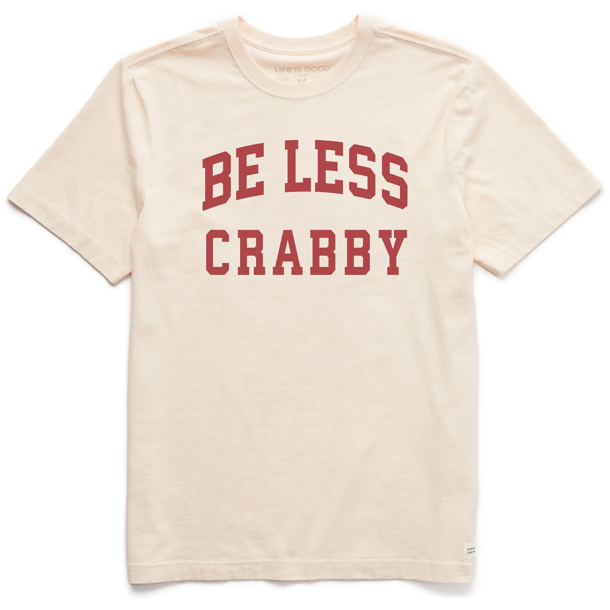Men's Be Less Crabby Arch Short Sleeve Crusher Tee sold by Life is Good