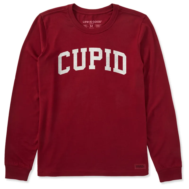 Women's Cupid Arch Long Sleeve Crusher Tee sold by Life is Good