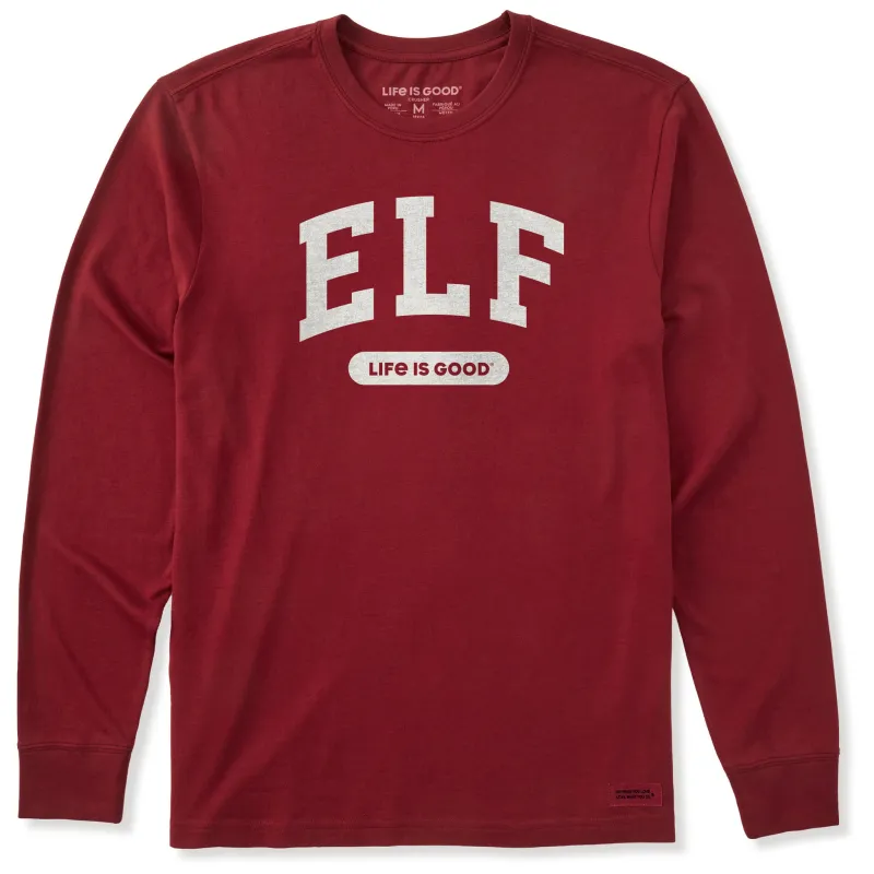 Men's Elf Arch Long Sleeve Crusher Tee sold by Life is Good