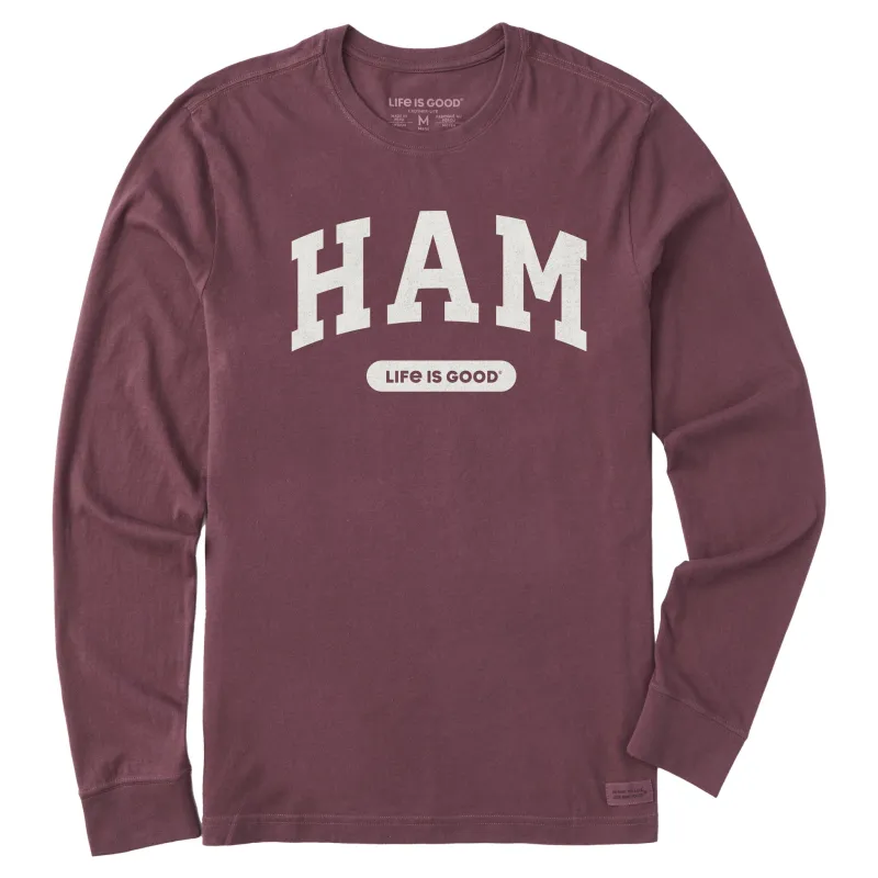 Men's Ham Arch Long Sleeve Crusher Tee sold by Life is Good