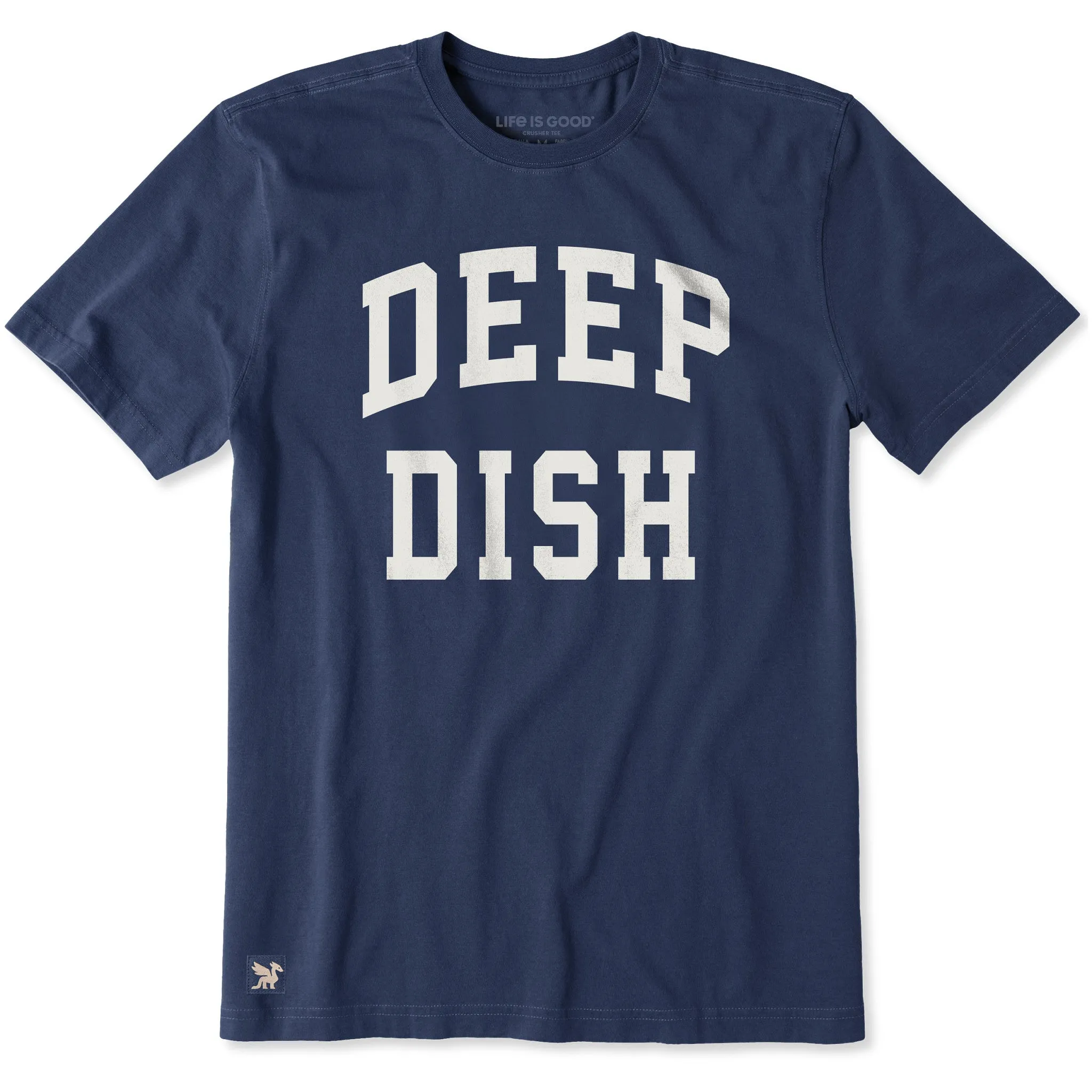 Men's Deep Dish Arch Short Sleeve Crusher Tee sold by Life is Good