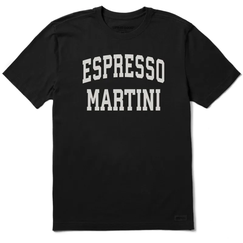 Men's Espresso Martini Arch Short Sleeve Crusher Tee sold by Life is Good