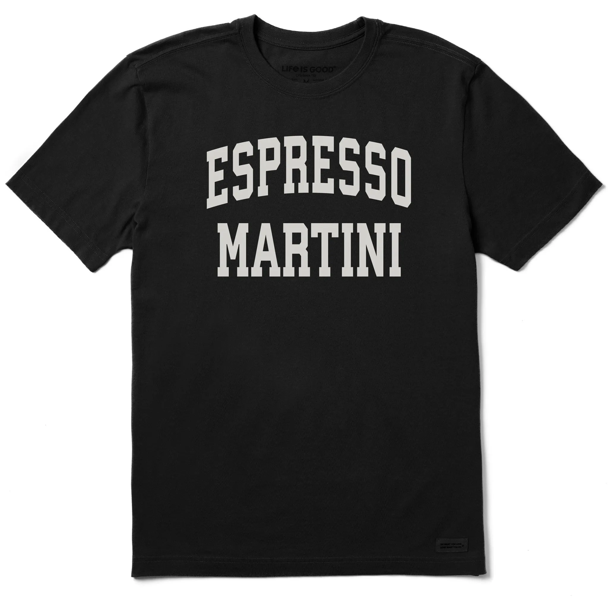 Men's Espresso Martini Arch Short Sleeve Crusher Tee sold by Life is Good