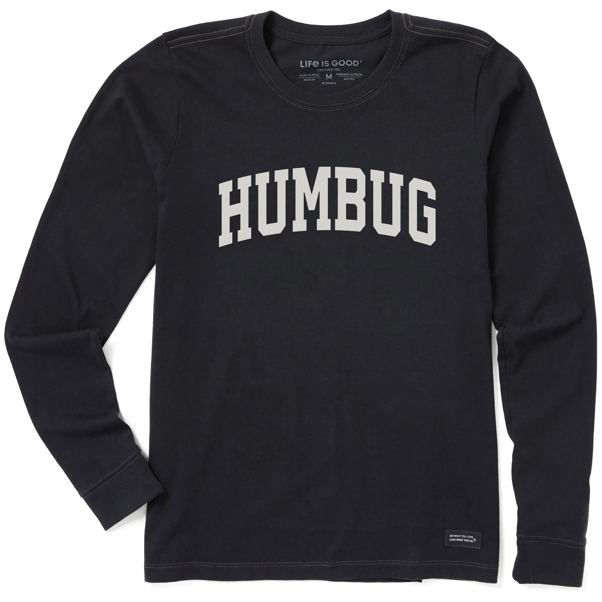 Women's Humbug Arch Long Sleeve Crusher Tee sold by Life is Good