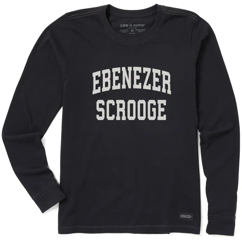 Women's Ebenezer Scrooge Arch Long Sleeve Crusher Tee sold by Life is Good