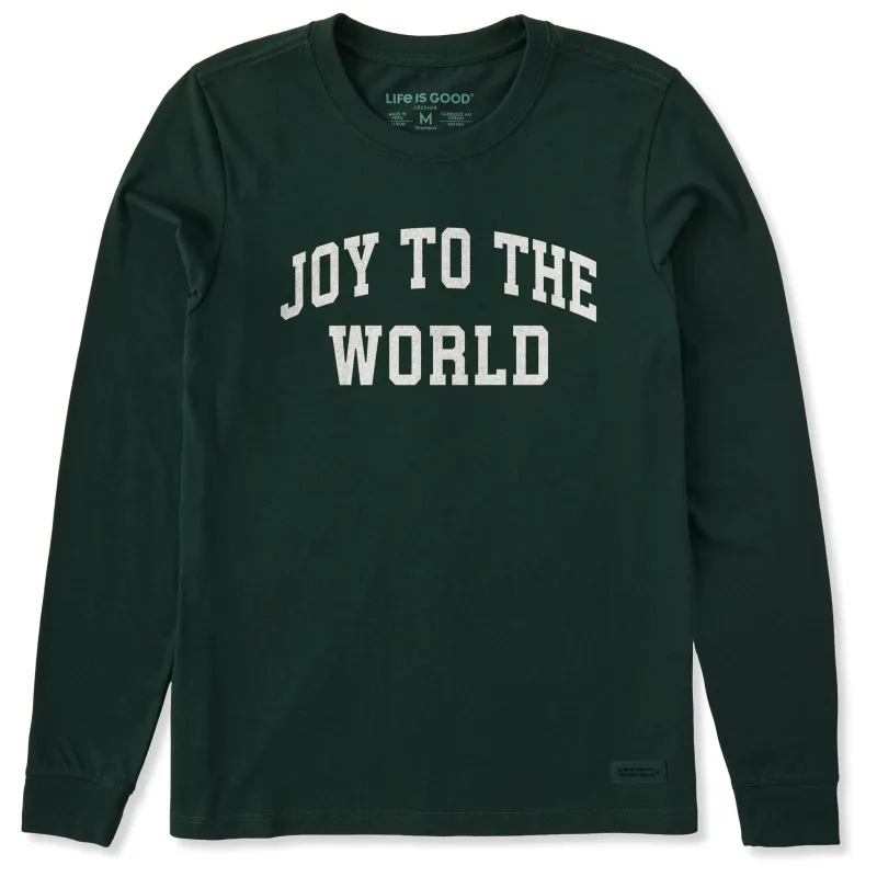 Women's Joy to the World Arch Long Sleeve Crusher Tee made by Life is Good