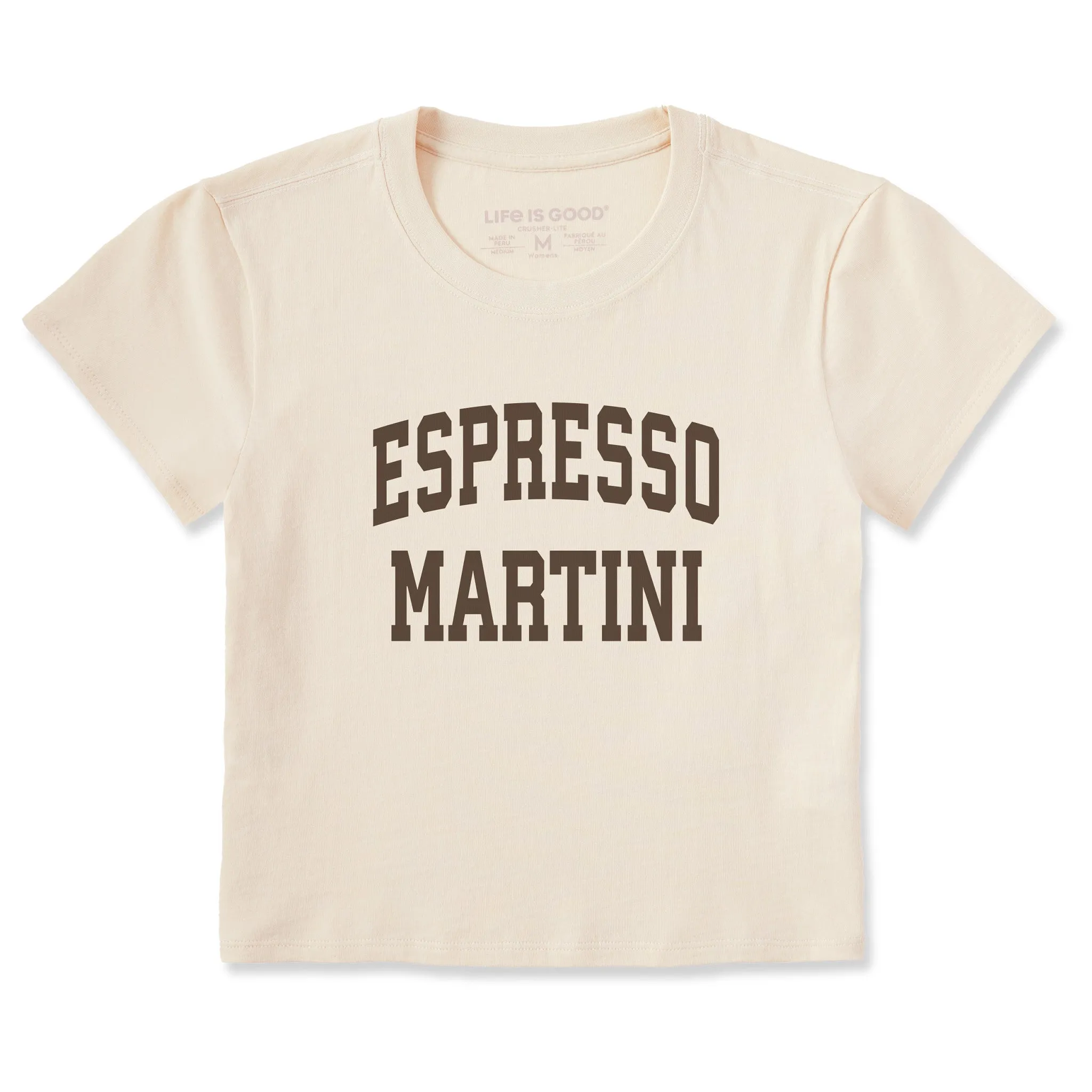 Women's Espresso Martini Arch Crusher-LITE Shrunken Tee sold by Life is Good