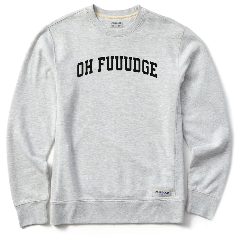 Men's Oh Fuuudge Arch Simply True Fleece Crew sold by Life is Good