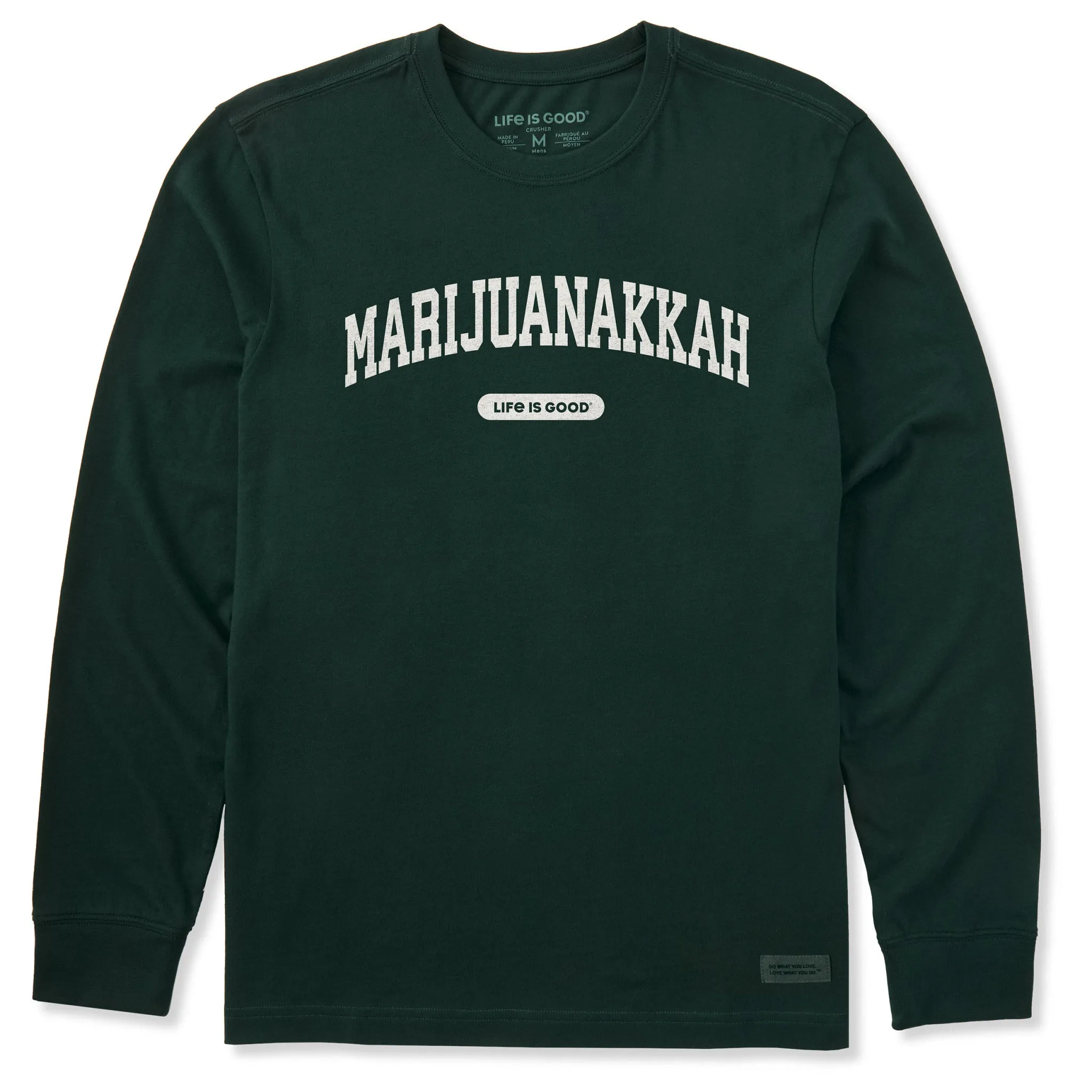 Men's Marijuanakkah Arch Long Sleeve Crusher Tee sold by Life is Good