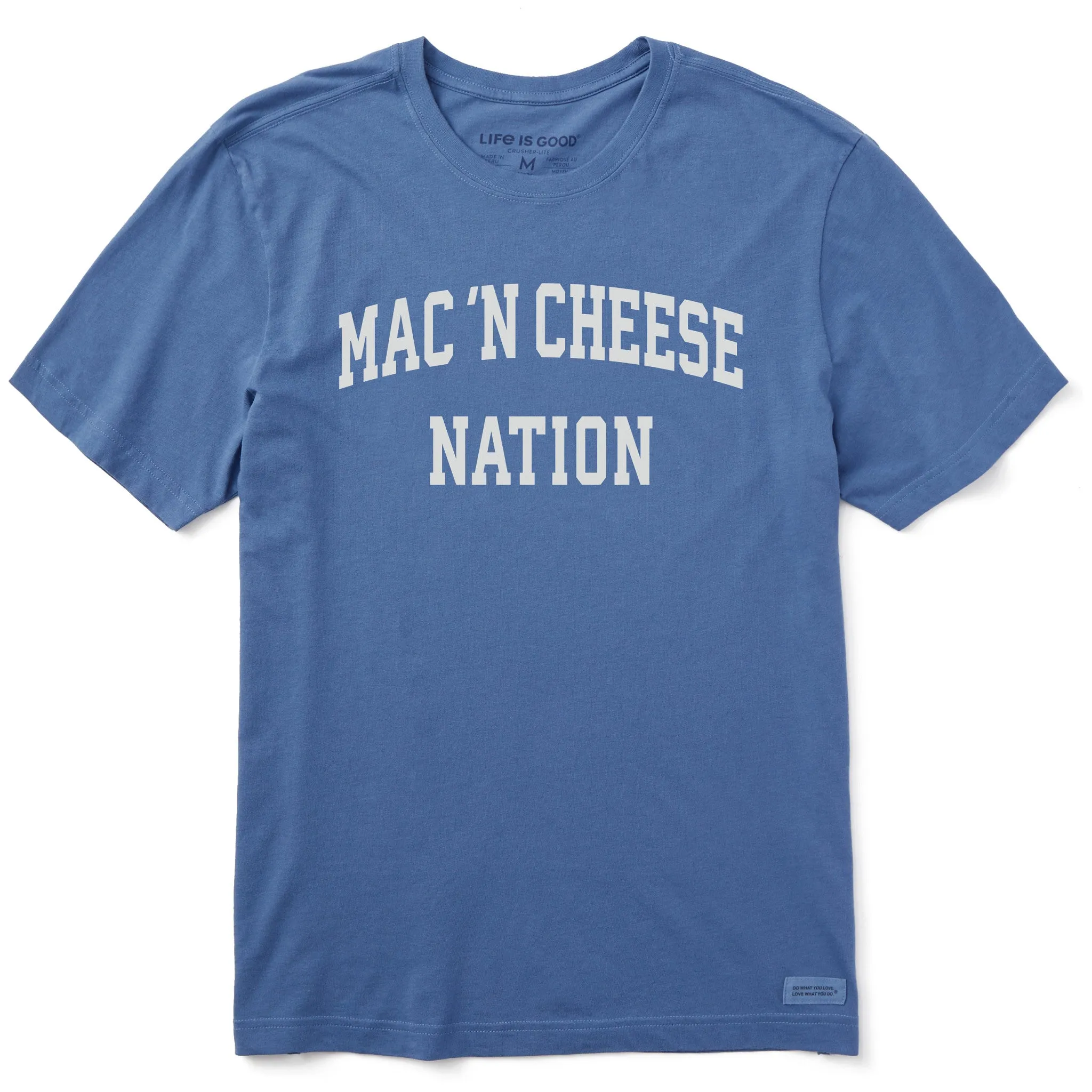 Men's Mac 'n Cheese Arch Short Sleeve Crusher Tee sold by Life is Good