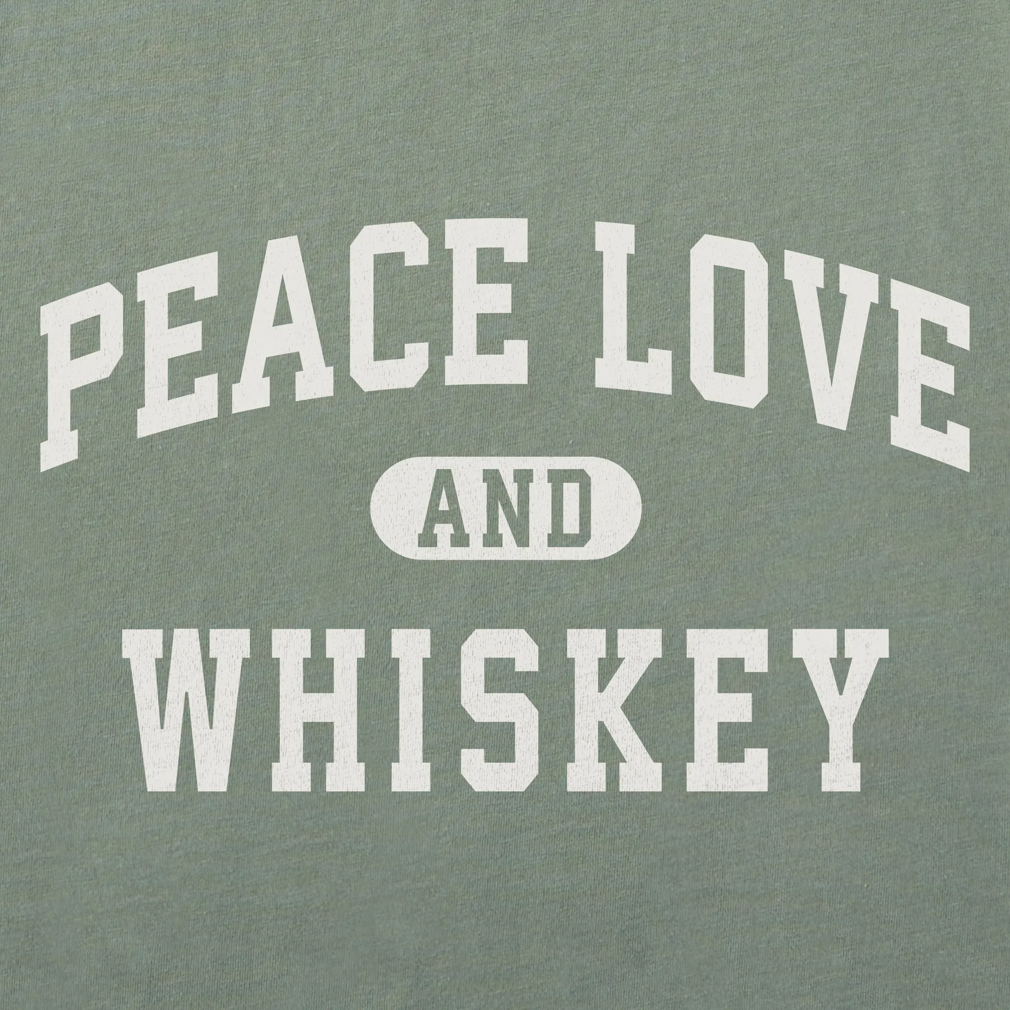 Women's Peace Love and Whiskey Arch Short Sleeve Crusher Boxy Tee sold by Life is Good product image thumbnail 2