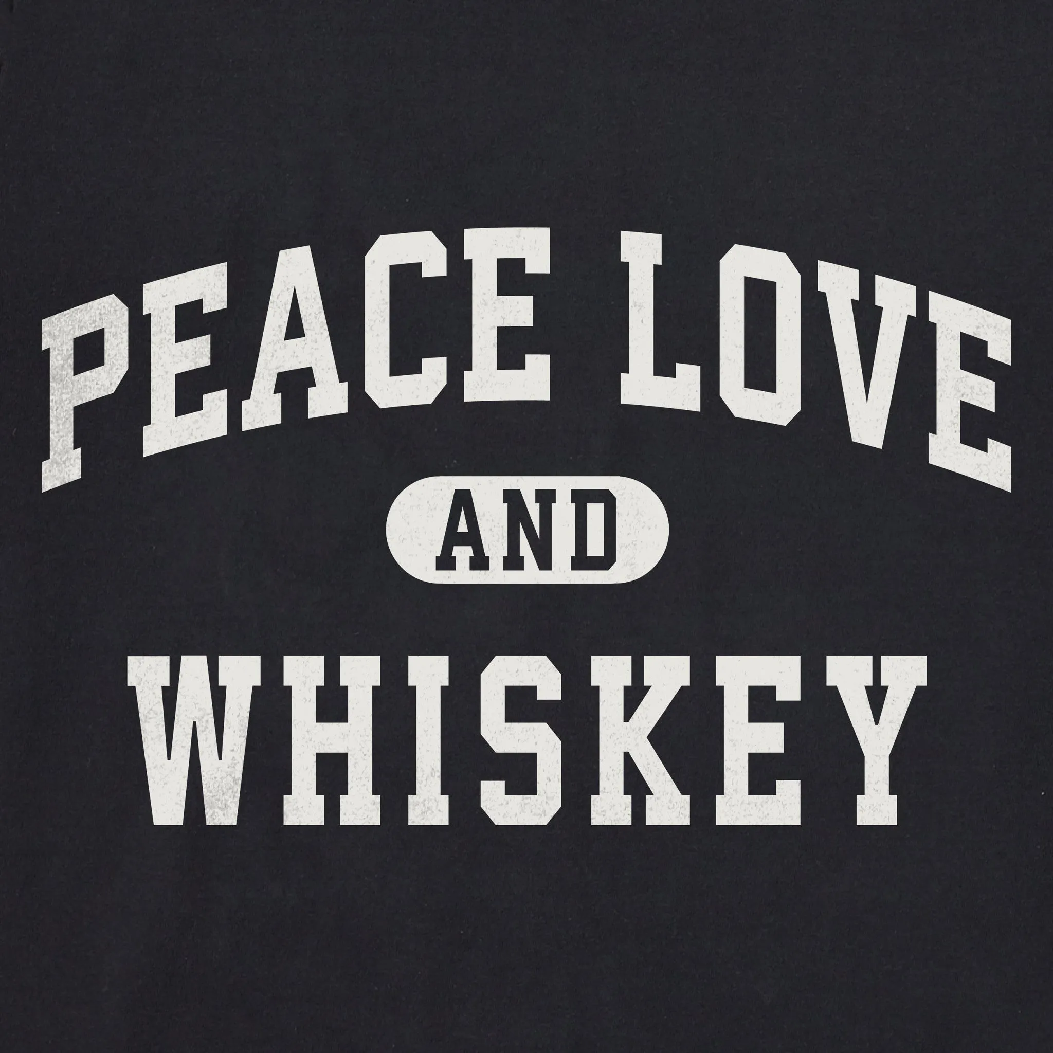 Women's Peace Love and Whiskey Arch Long Sleeve Crusher Tee sold by Life is Good product image thumbnail 2