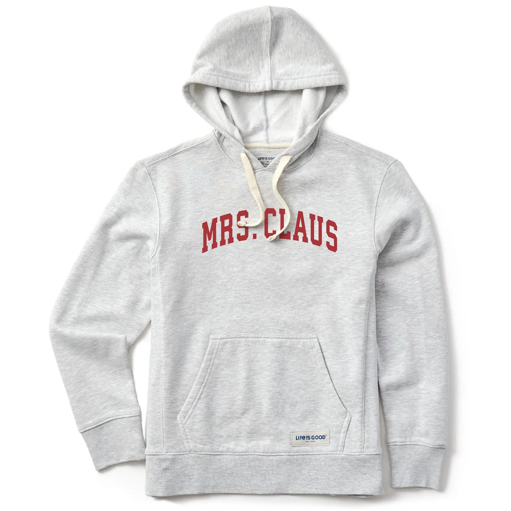 Women's Mrs. Claus Arch Simply True Fleece Hoodie sold by Life is Good