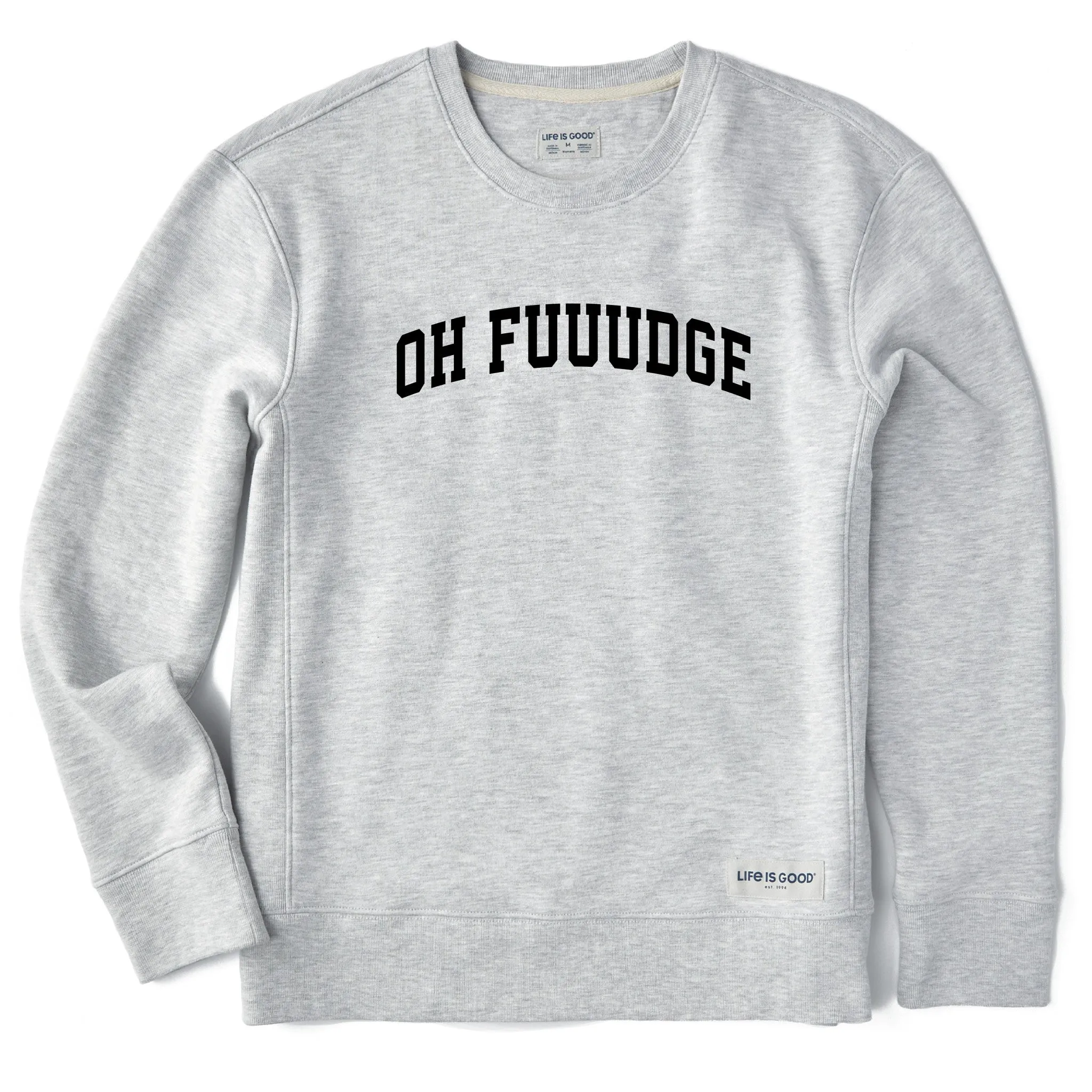 Women's Oh Fuuudge Arch Simply True Fleece Crew sold by Life is Good product image thumbnail 3