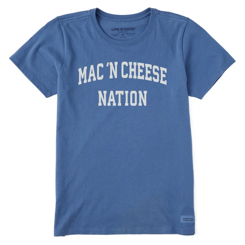 Women's Mac 'n Cheese Arch Short Sleeve Crusher Tee sold by Life is Good
