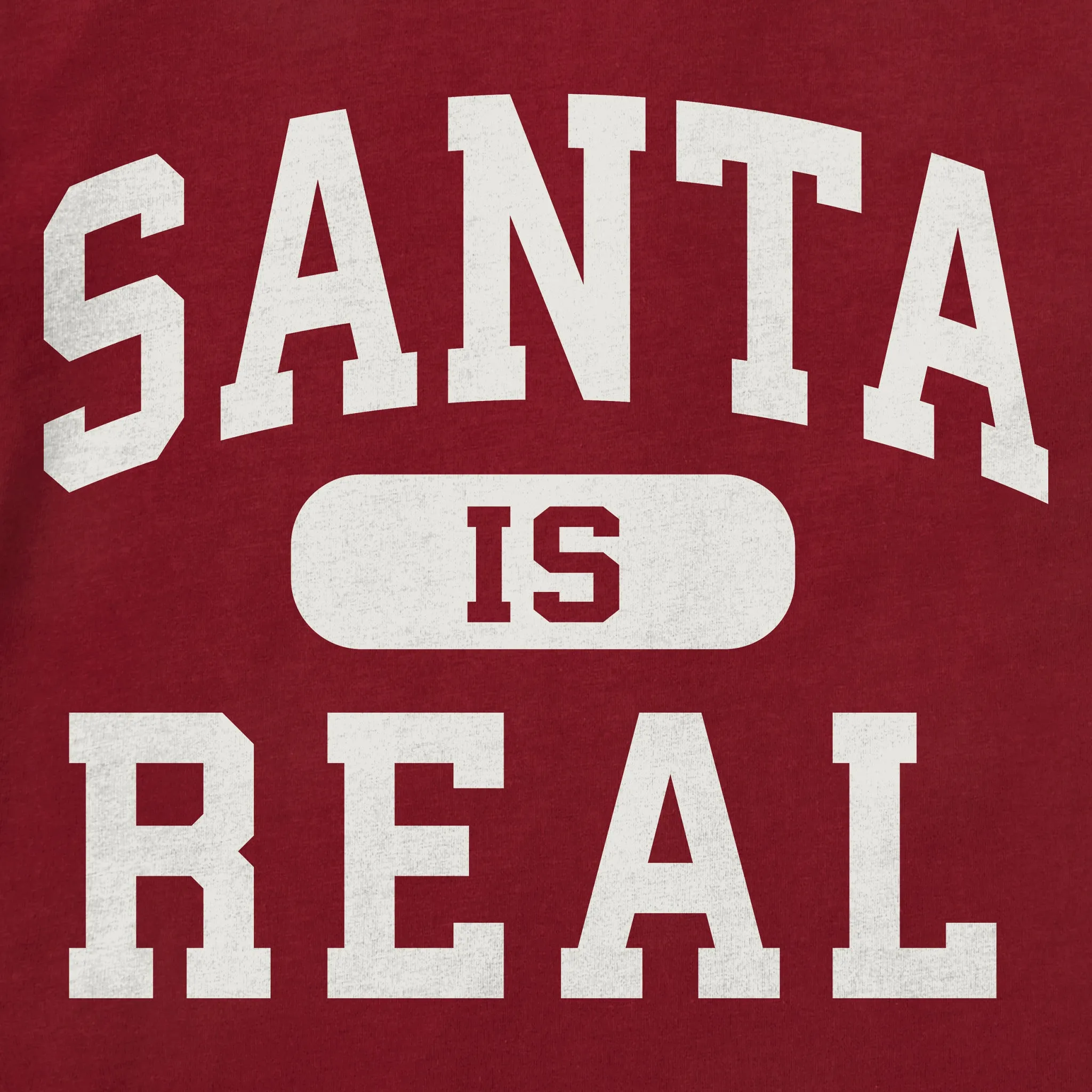 Men's Santa is Real Arch Long Sleeve Crusher Tee sold by Life is Good product image thumbnail 2