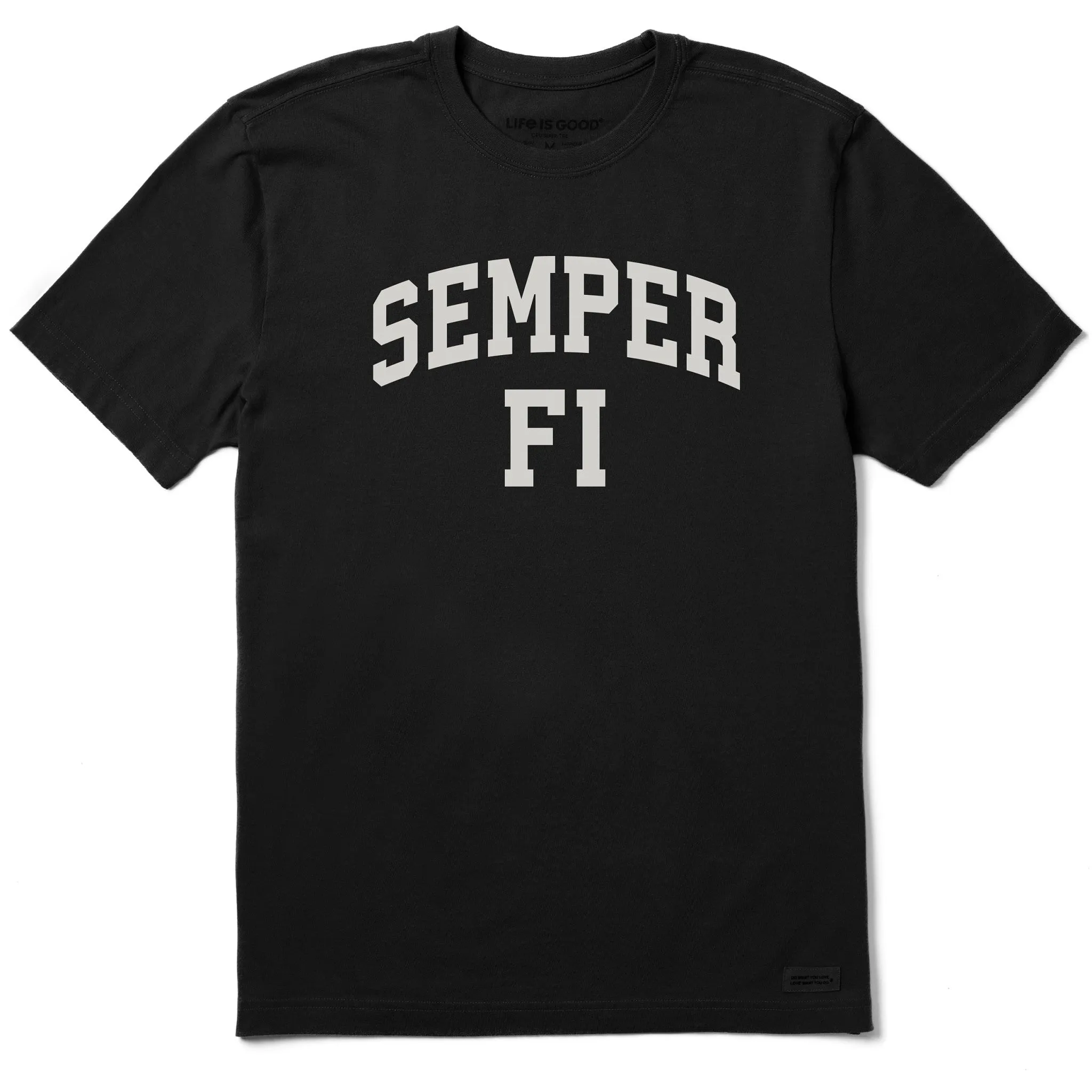 Men's Semper Fi Arch Short Sleeve Crusher Tee sold by Life is Good