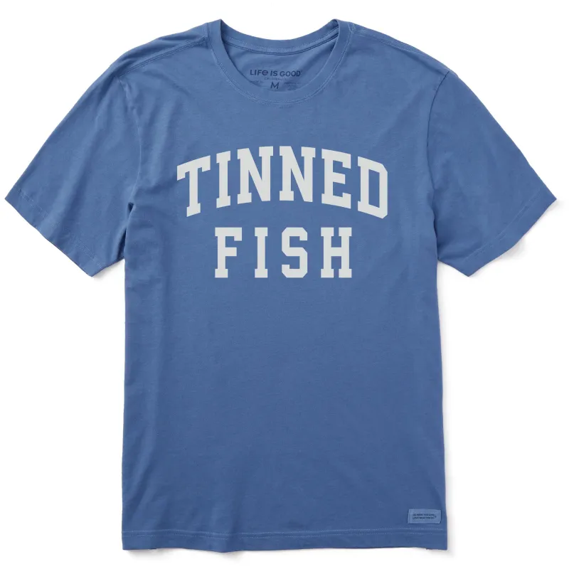 Men's Tinned Fish Arch Short Sleeve Crusher Tee sold by Life is Good