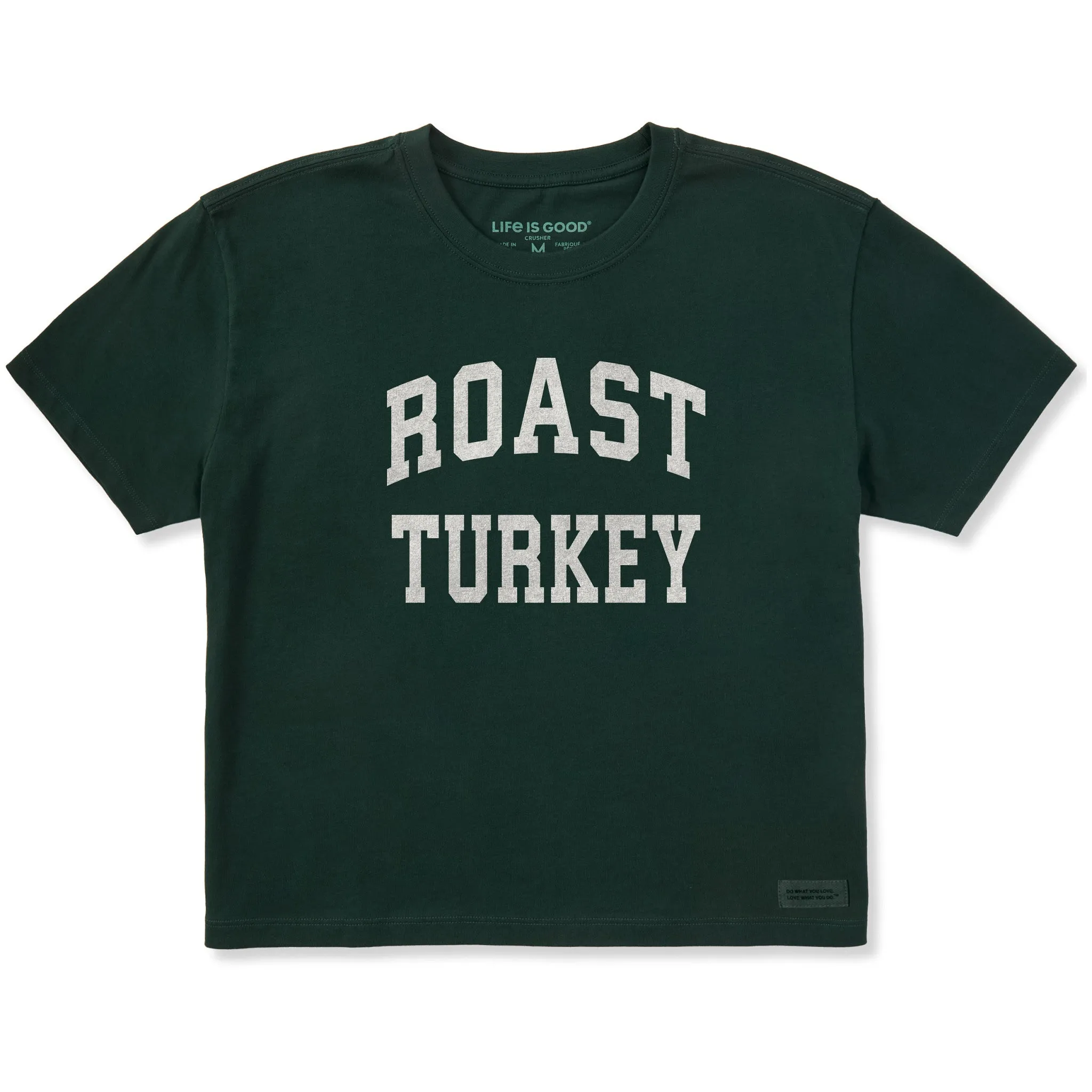 Women's Roast Turkey Arch Short Sleeve Crusher Boxy Tee sold by Life is Good