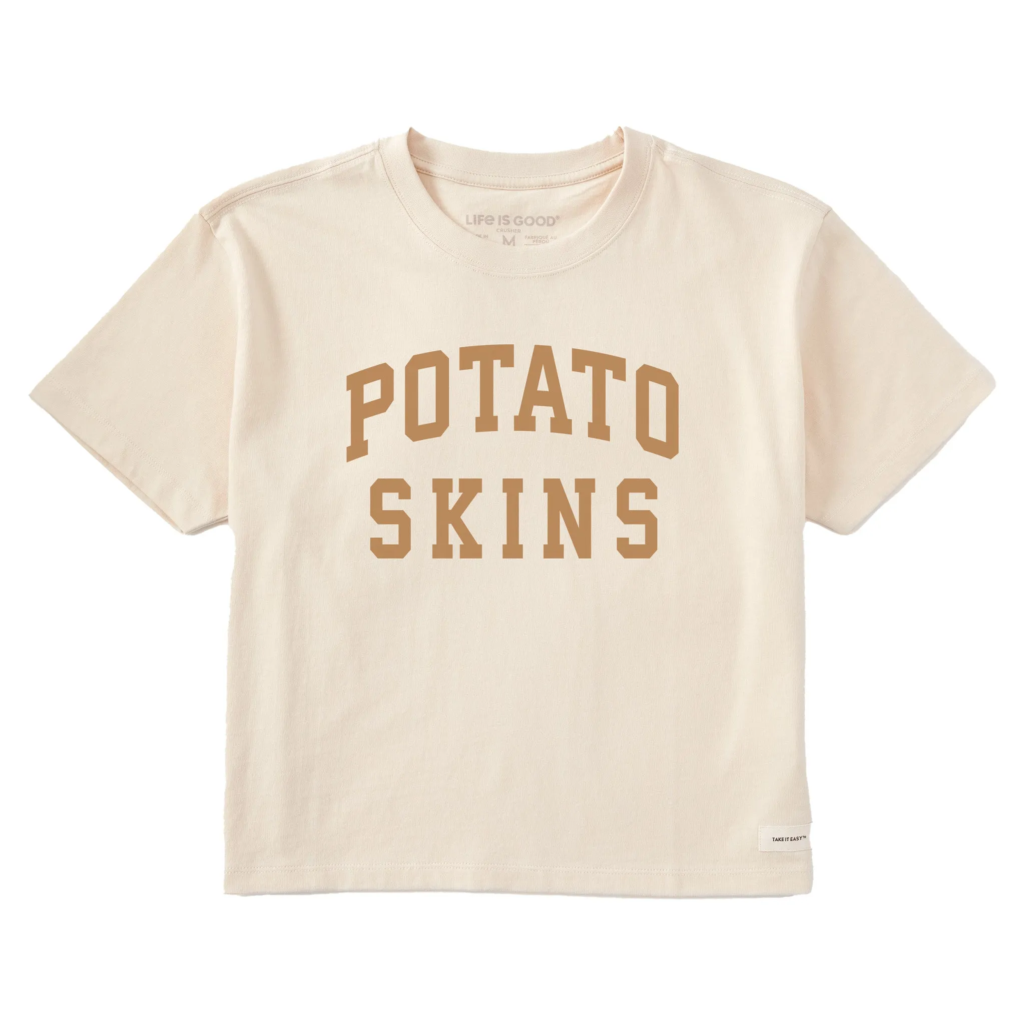 Women's Potato Skins Arch Short Sleeve Crusher Boxy Tee sold by Life is Good