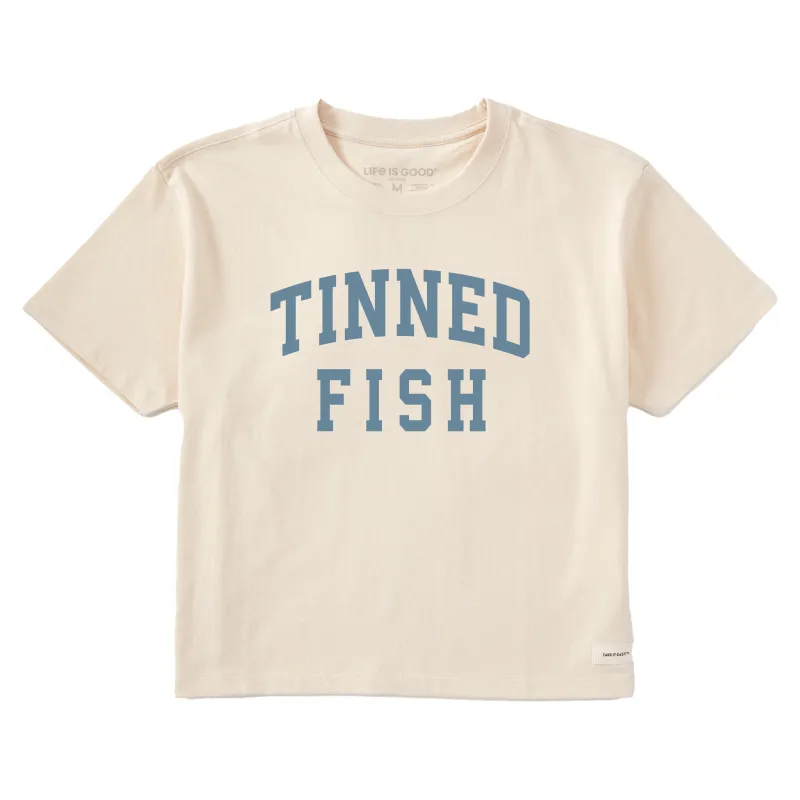 Women's Tinned Fish Arch Short Sleeve Crusher Boxy Tee sold by Life is Good