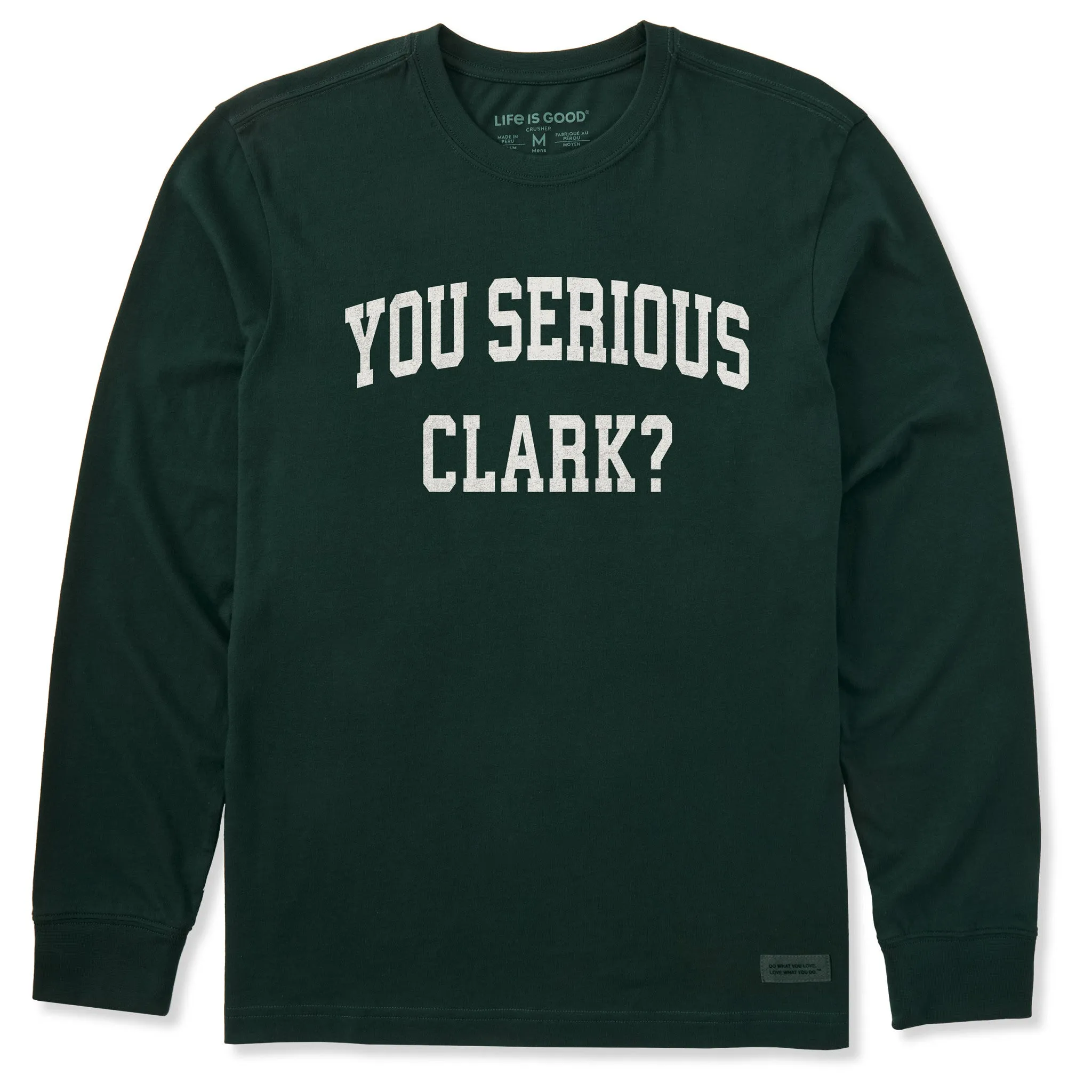 Men's You Serious Clark Arch Long Sleeve Crusher Tee sold by Life is Good