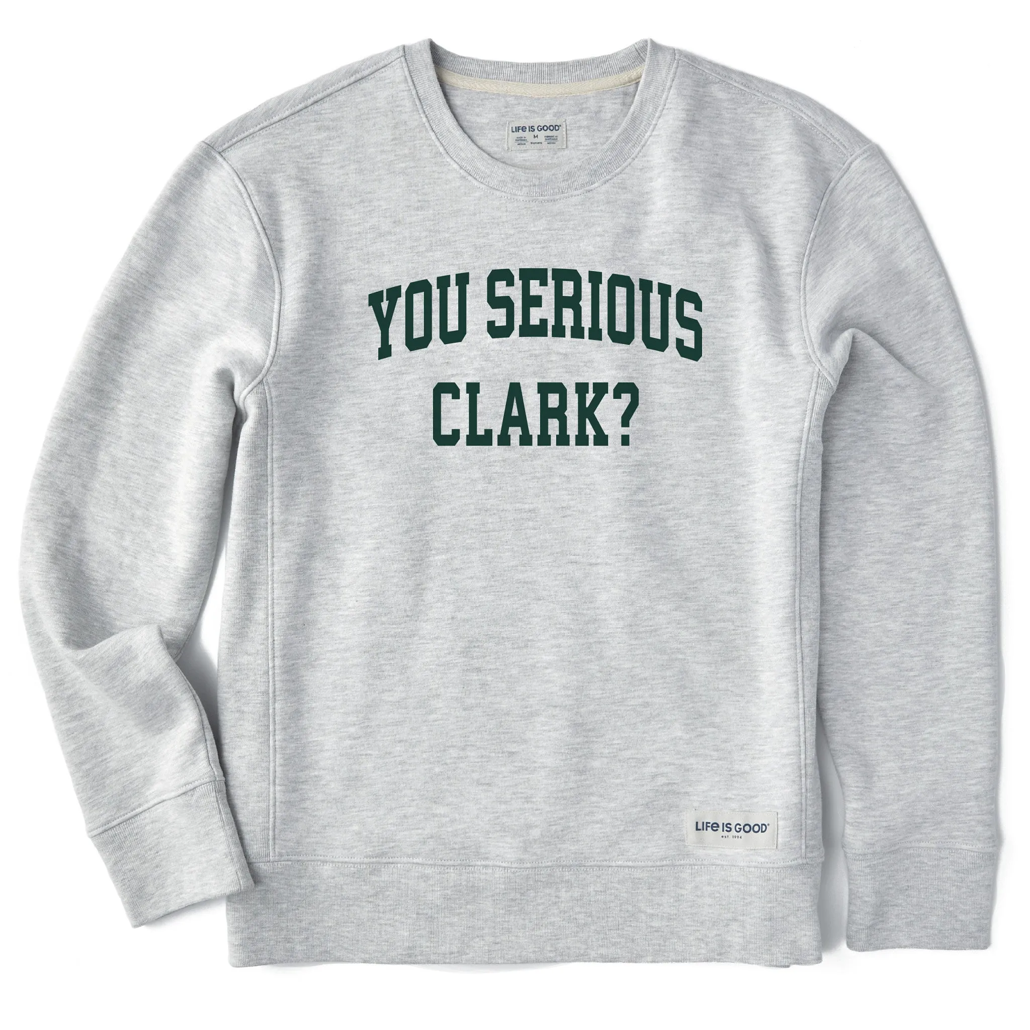 Women's You Serious Clark Arch Simply True Fleece Crew sold by Life is Good product image thumbnail 3