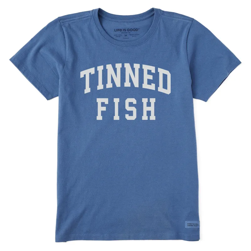 Women's Tinned Fish Arch Short Sleeve Crusher Tee sold by Life is Good