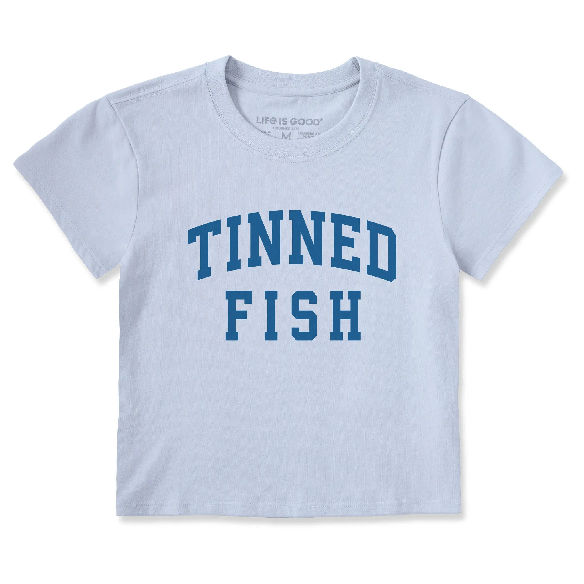 Women's Tinned Fish Arch Crusher-LITE Shrunken Tee sold by Life is Good