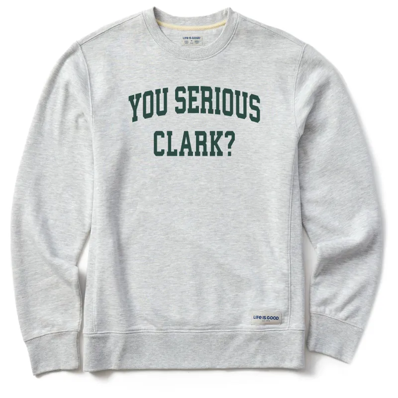 Men's You Serious Clark Arch Simply True Fleece Crew sold by Life is Good
