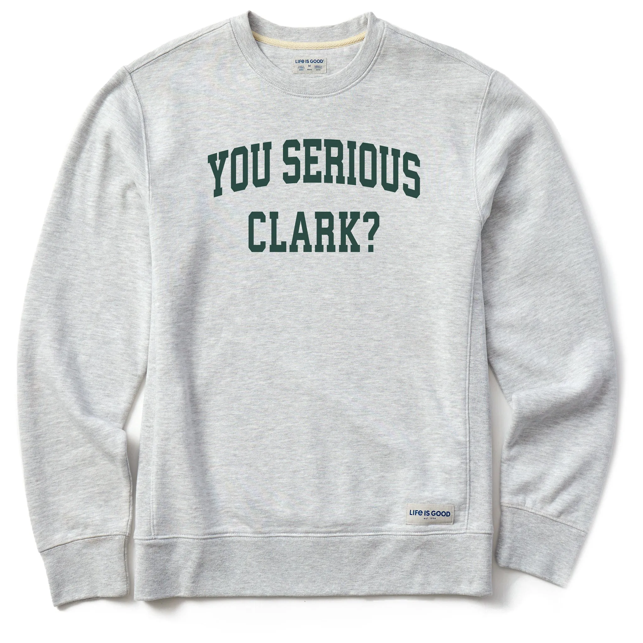 Men's You Serious Clark Arch Simply True Fleece Crew sold by Life is Good