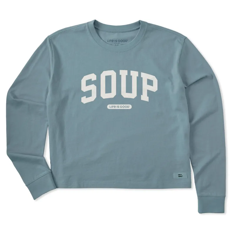 Women's Soup Arch Long Sleeve Crusher Boxy Tee made by Life is Good