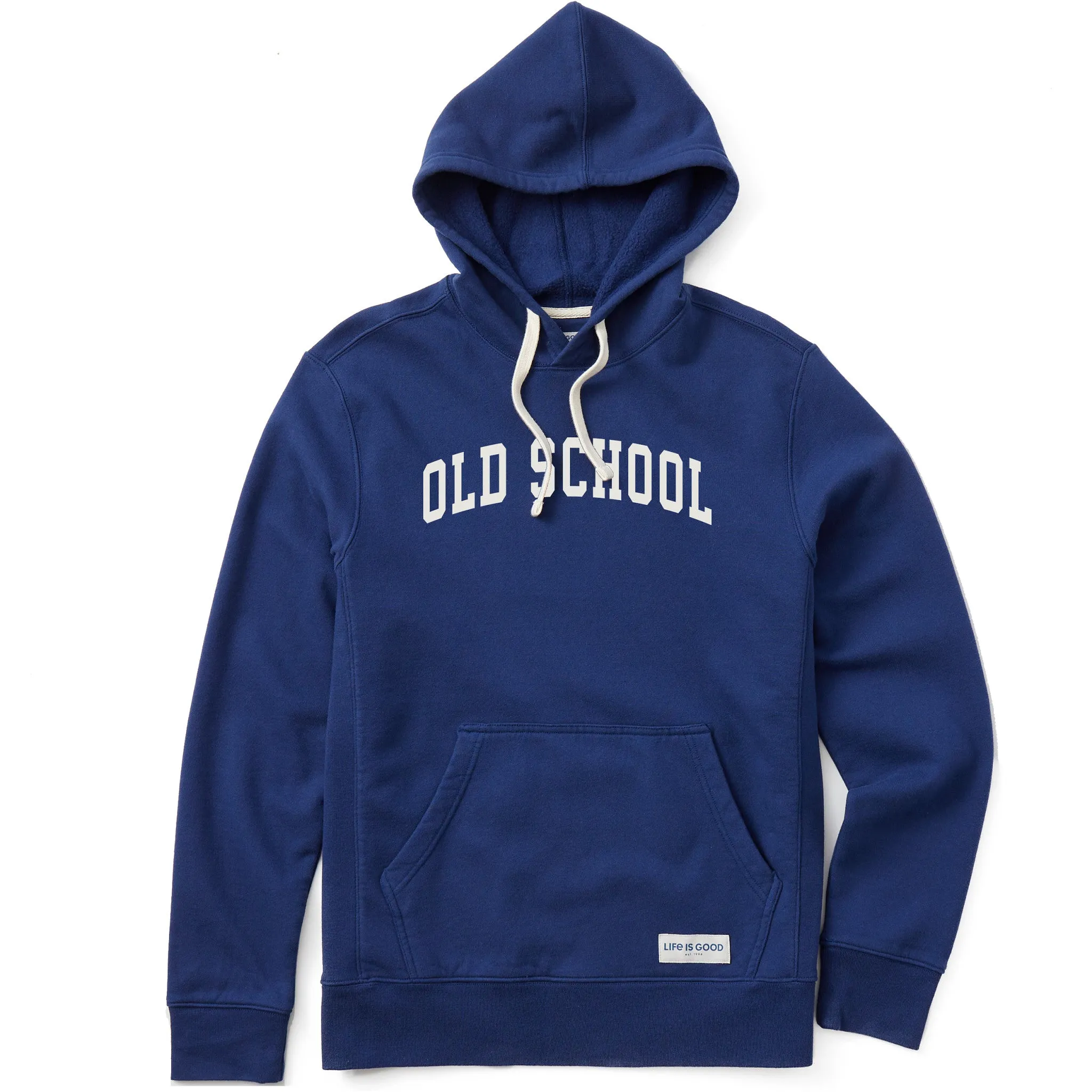 Men's Old School Arch Simply True Fleece Hoodie sold by Life is Good