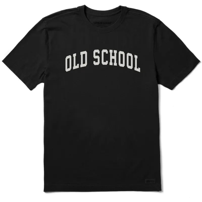Men's Old School Arch Short Sleeve Crusher Tee sold by Life is Good