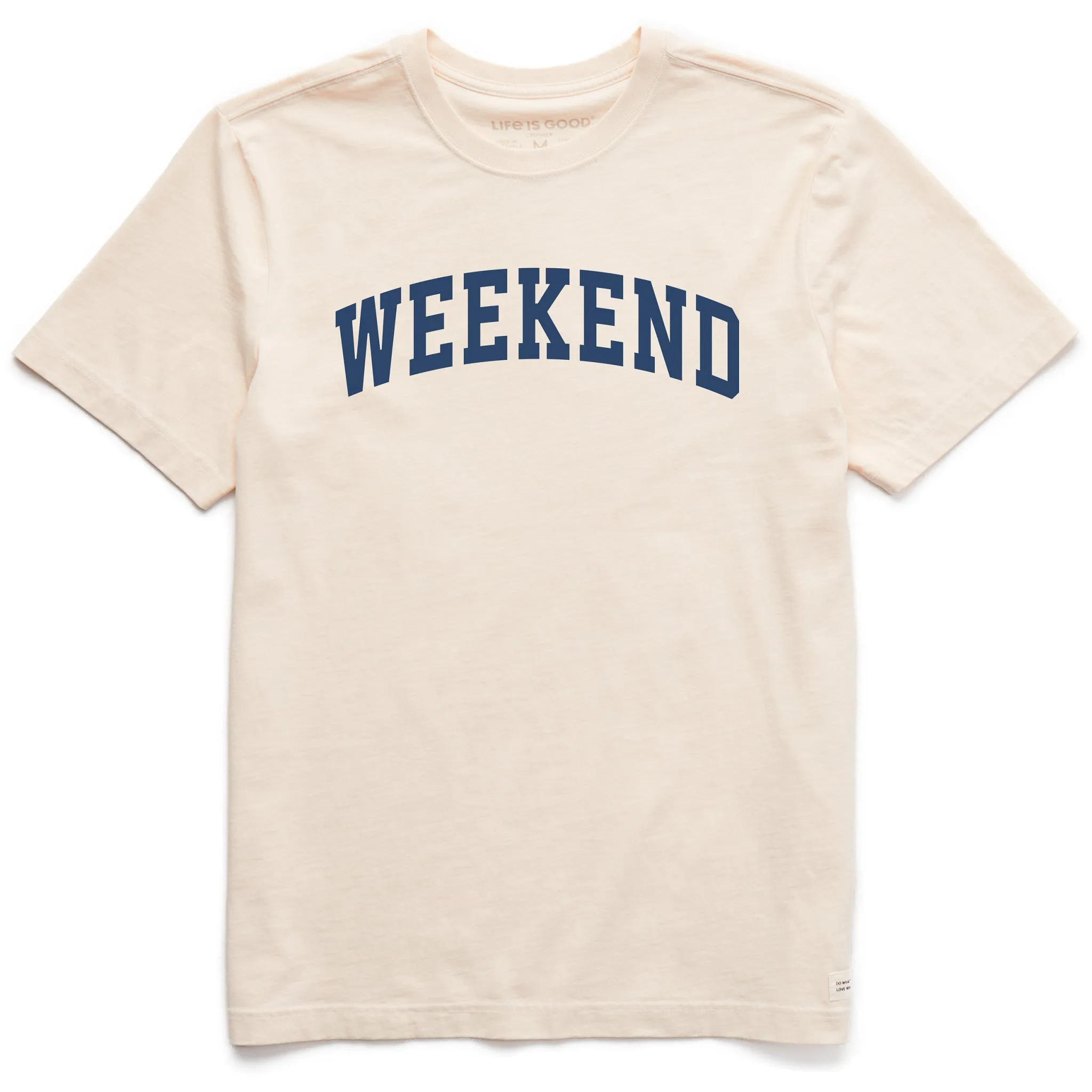 Men's Weekend Arch Short Sleeve Crusher Tee sold by Life is Good