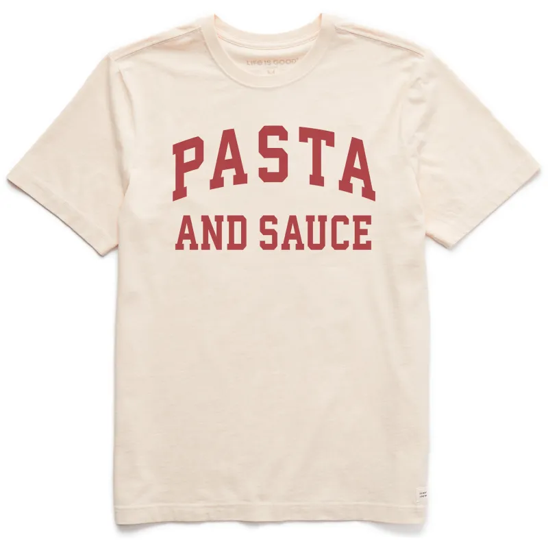 Men's Pasta and Sauce Arch Short Sleeve Crusher Tee sold by Life is Good