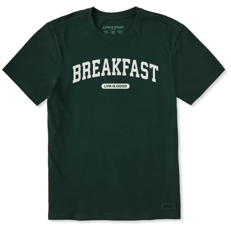 Men's Breakfast Arch Short Sleeve Crusher Tee sold by Life is Good