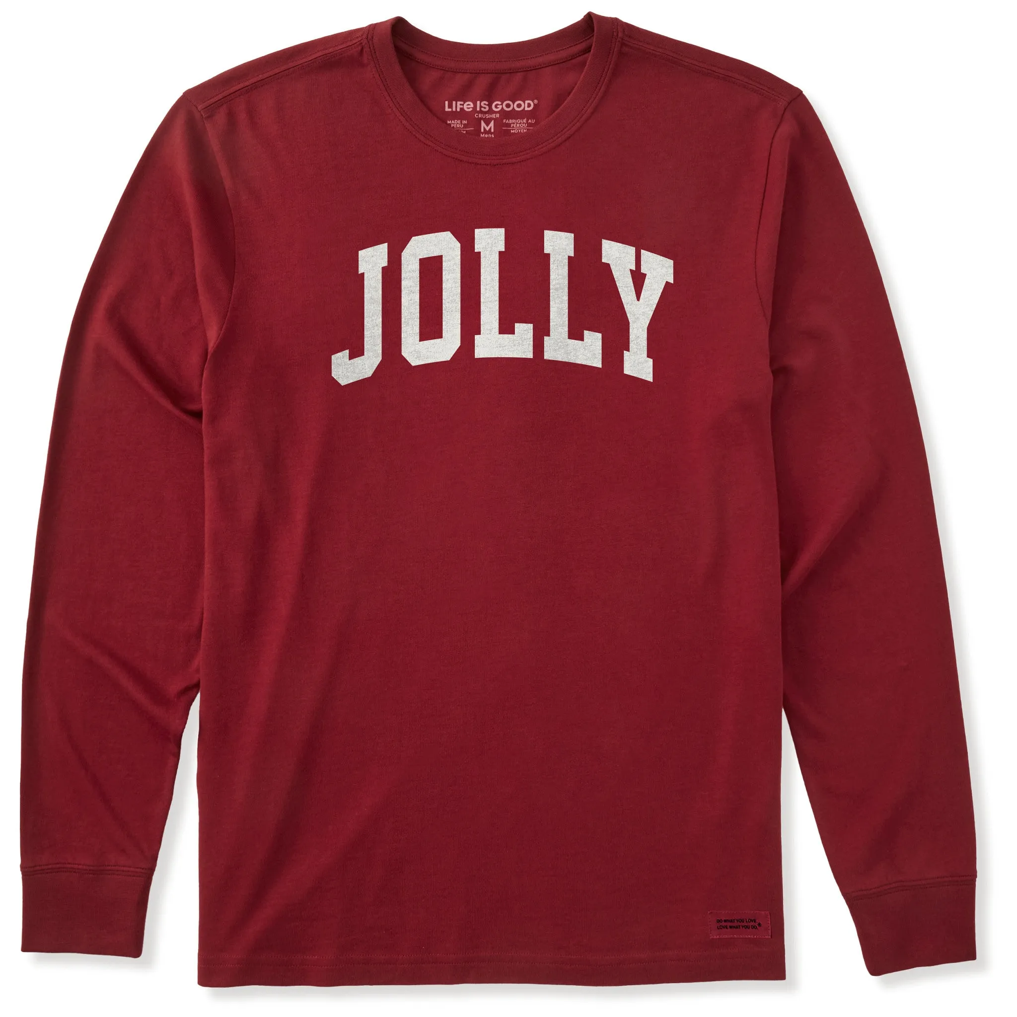 Men's A Jolly Arch Long Sleeve Crusher Tee sold by Life is Good