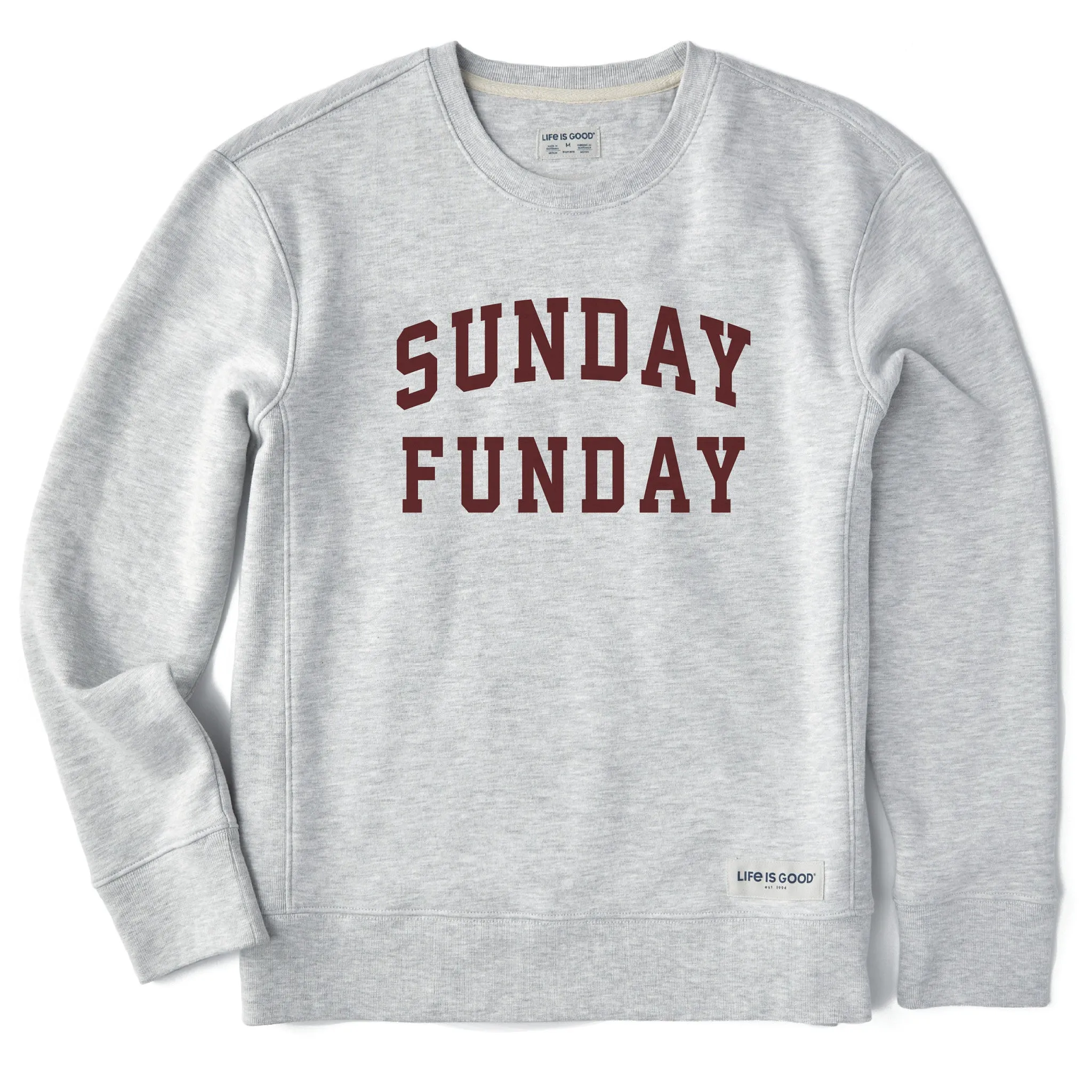 Women's Sunday Funday Arch Simply True Fleece Crew sold by Life is Good product image thumbnail 3
