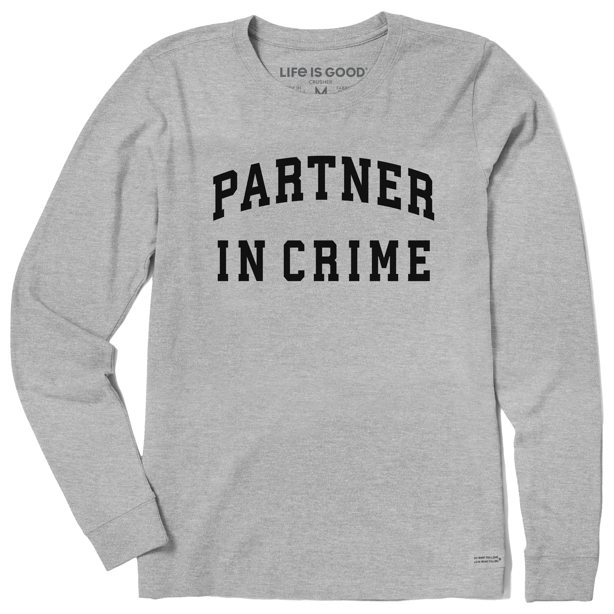 Women's Partner in Crime Arch Long Sleeve Crusher Tee sold by Life is Good