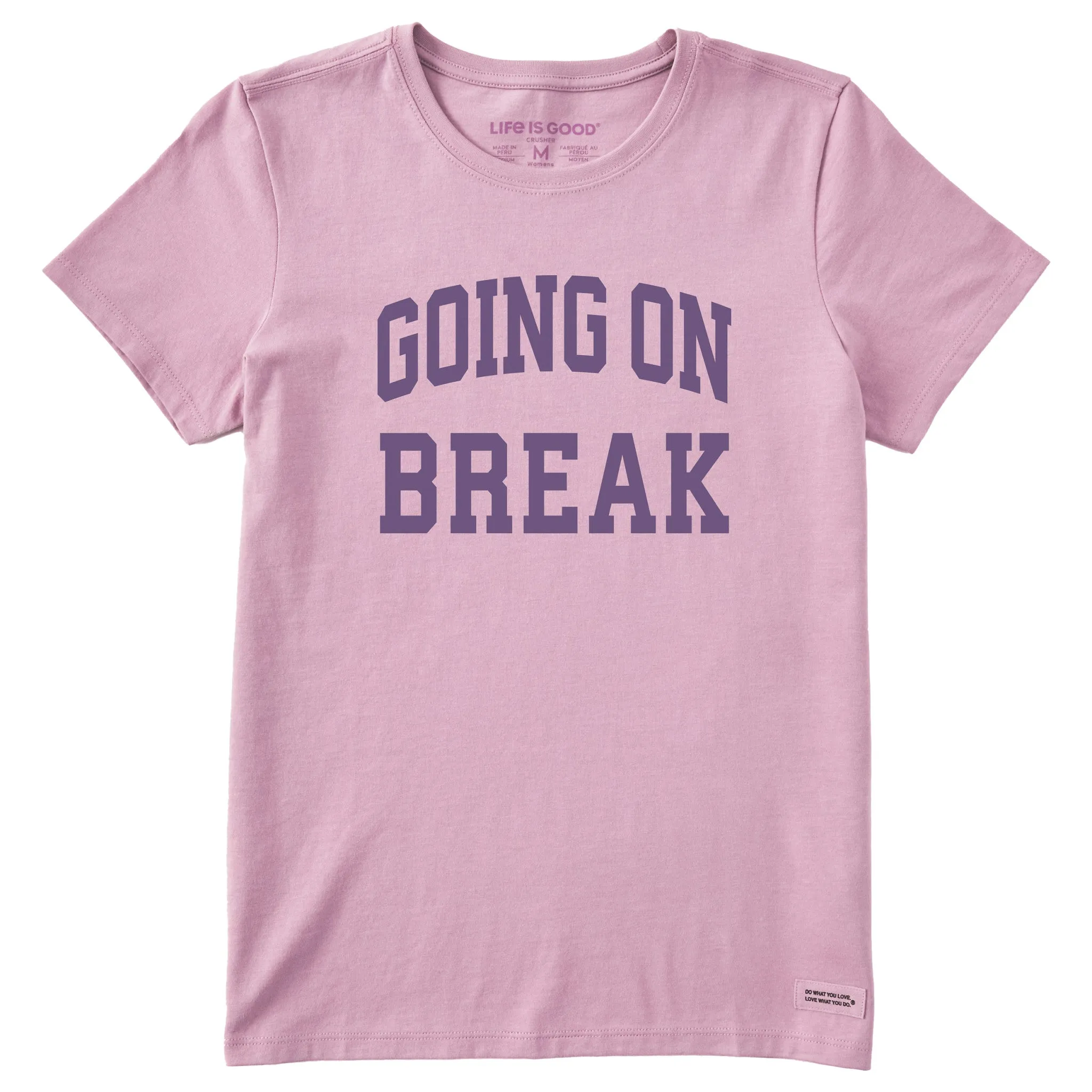 Women's Going on Break Arch Short Sleeve Crusher Tee sold by Life is Good