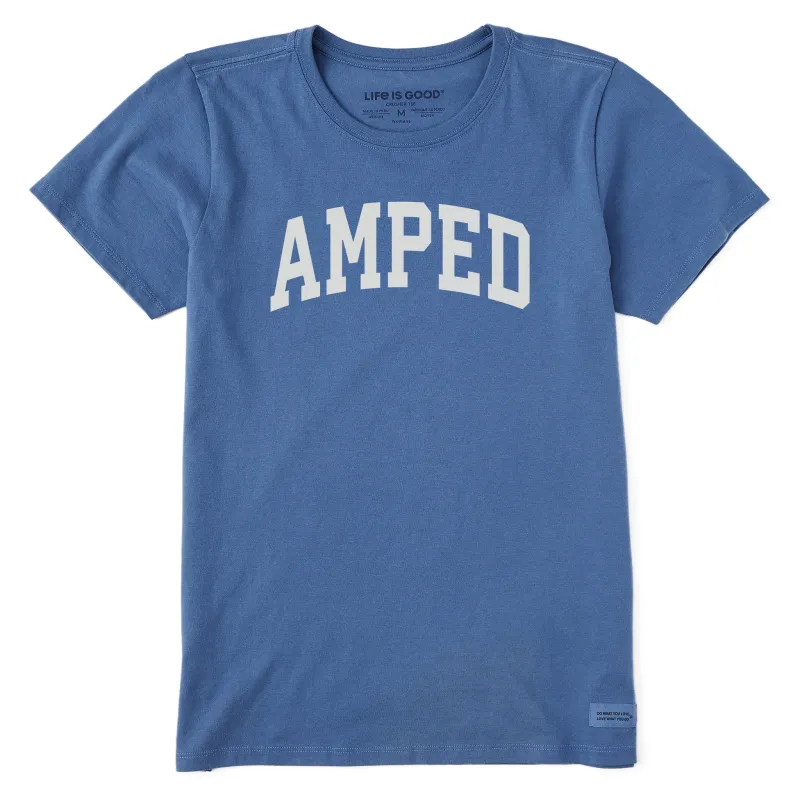 Women's Amped Arch Short Sleeve Crusher Tee sold by Life is Good