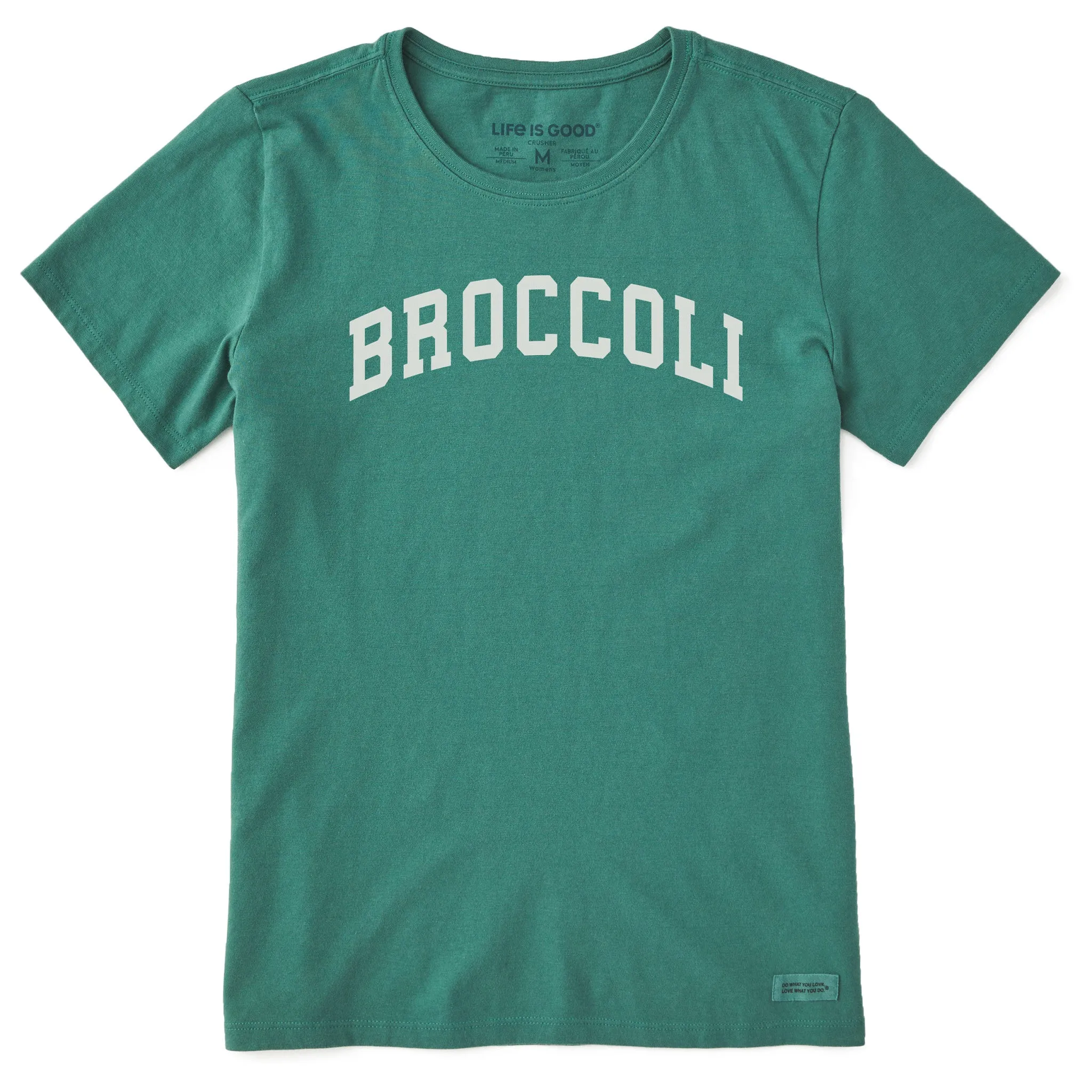 Women's Broccoli Arch Short Sleeve Crusher Tee sold by Life is Good