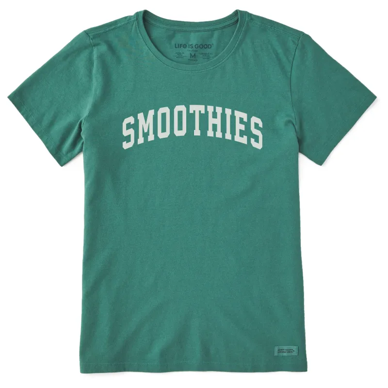 Women's Smoothies Arch Short Sleeve Crusher Tee sold by Life is Good