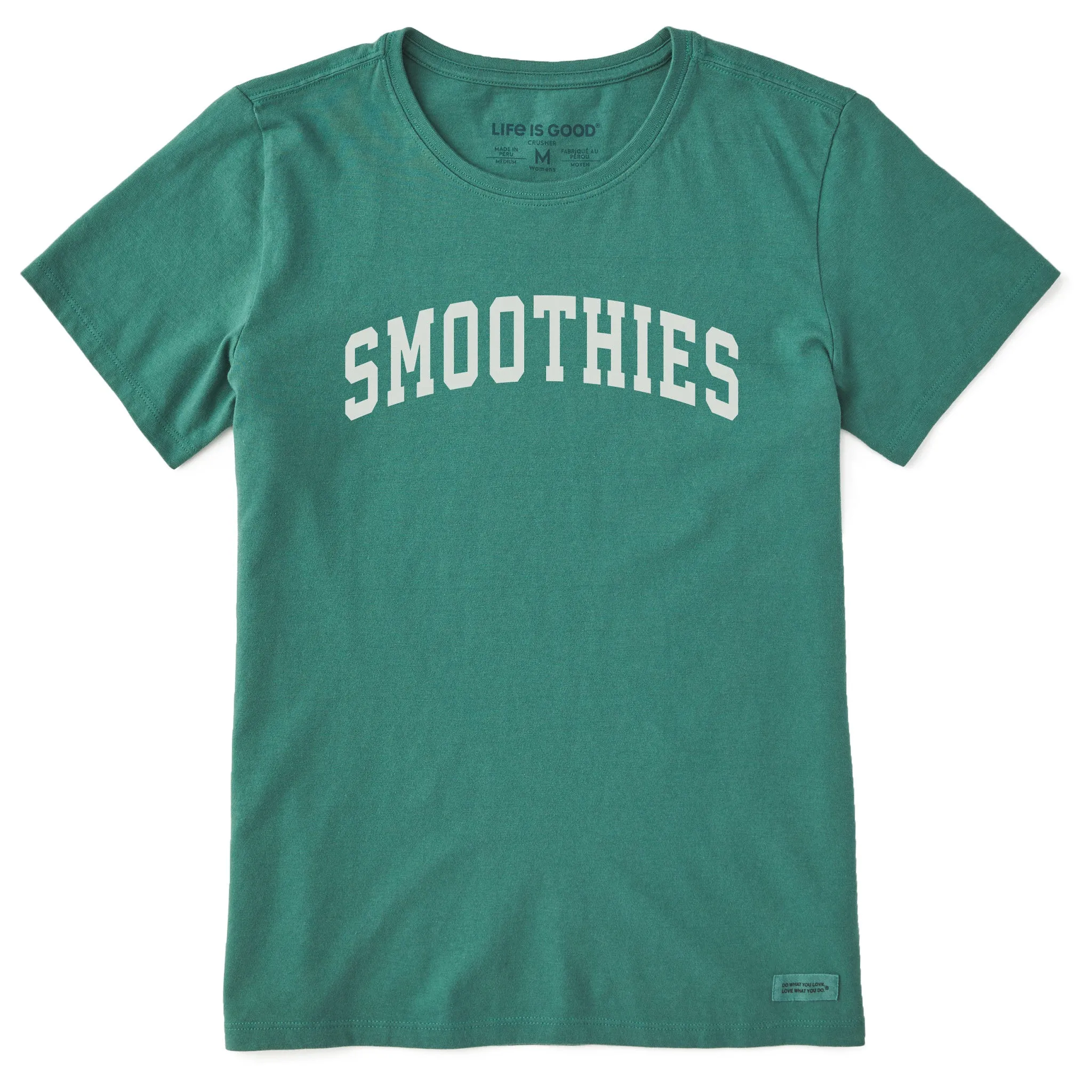 Women's Smoothies Arch Short Sleeve Crusher Tee sold by Life is Good