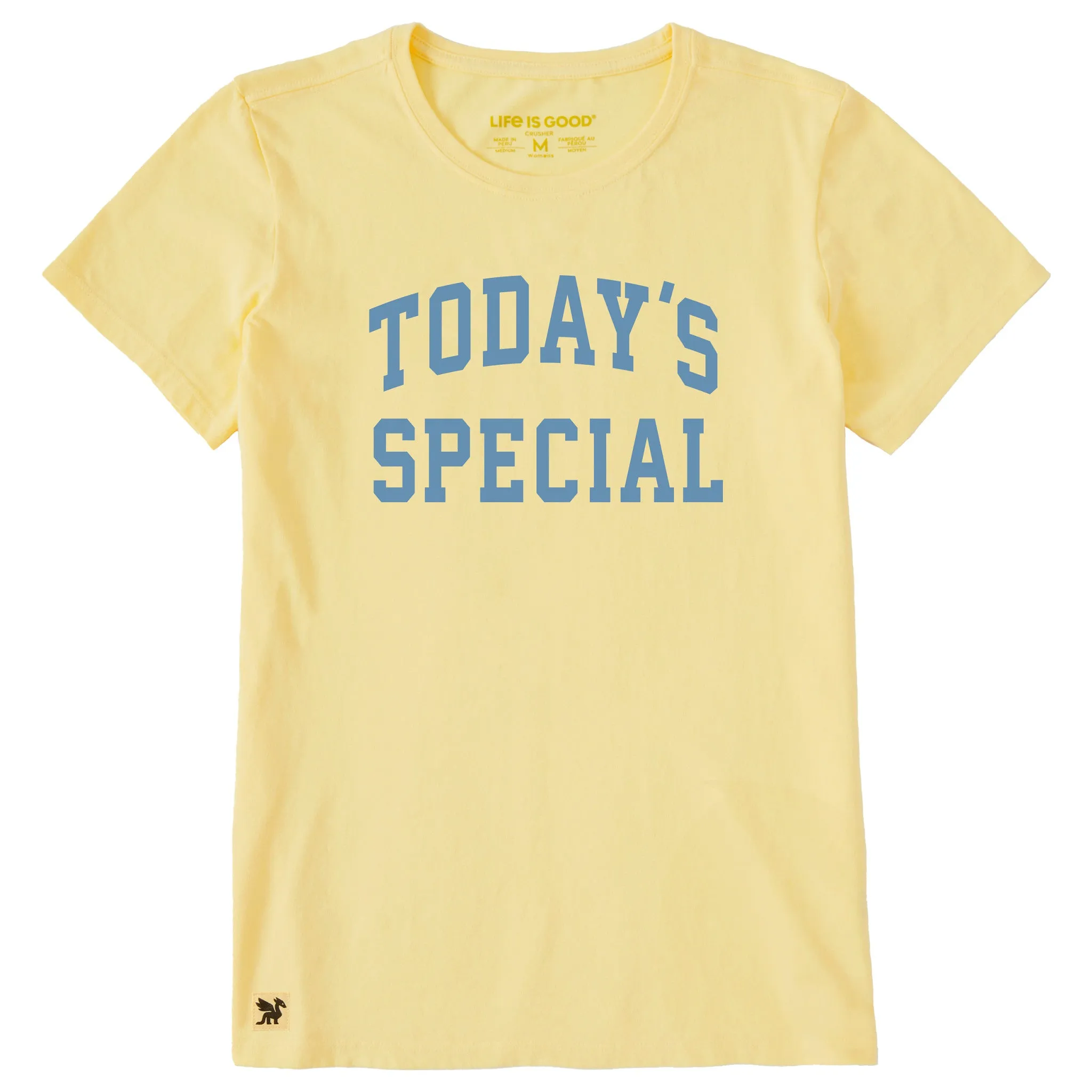 Women's Today's Special Arch Short Sleeve Crusher Tee sold by Life is Good
