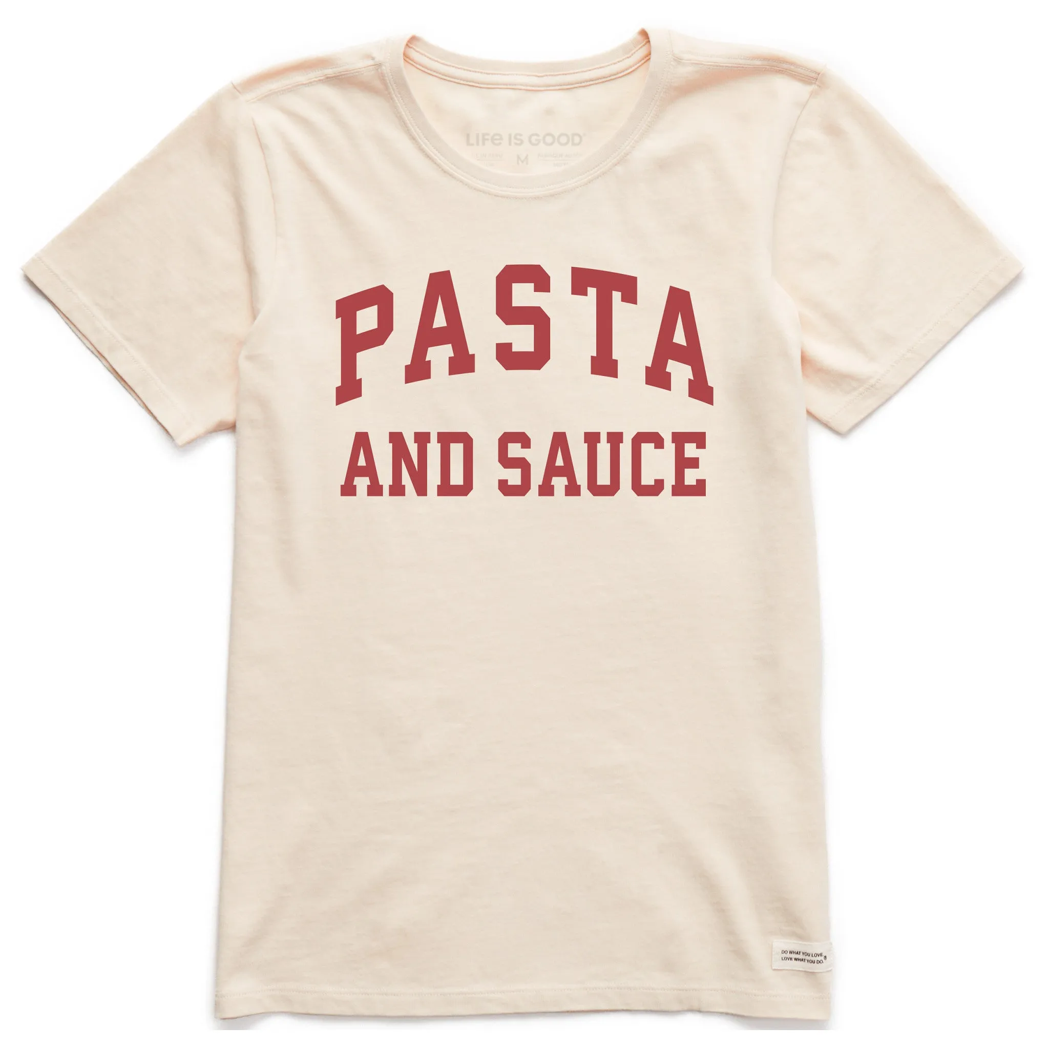 Women's Pasta and Sauce Arch Short Sleeve Crusher Tee sold by Life is Good