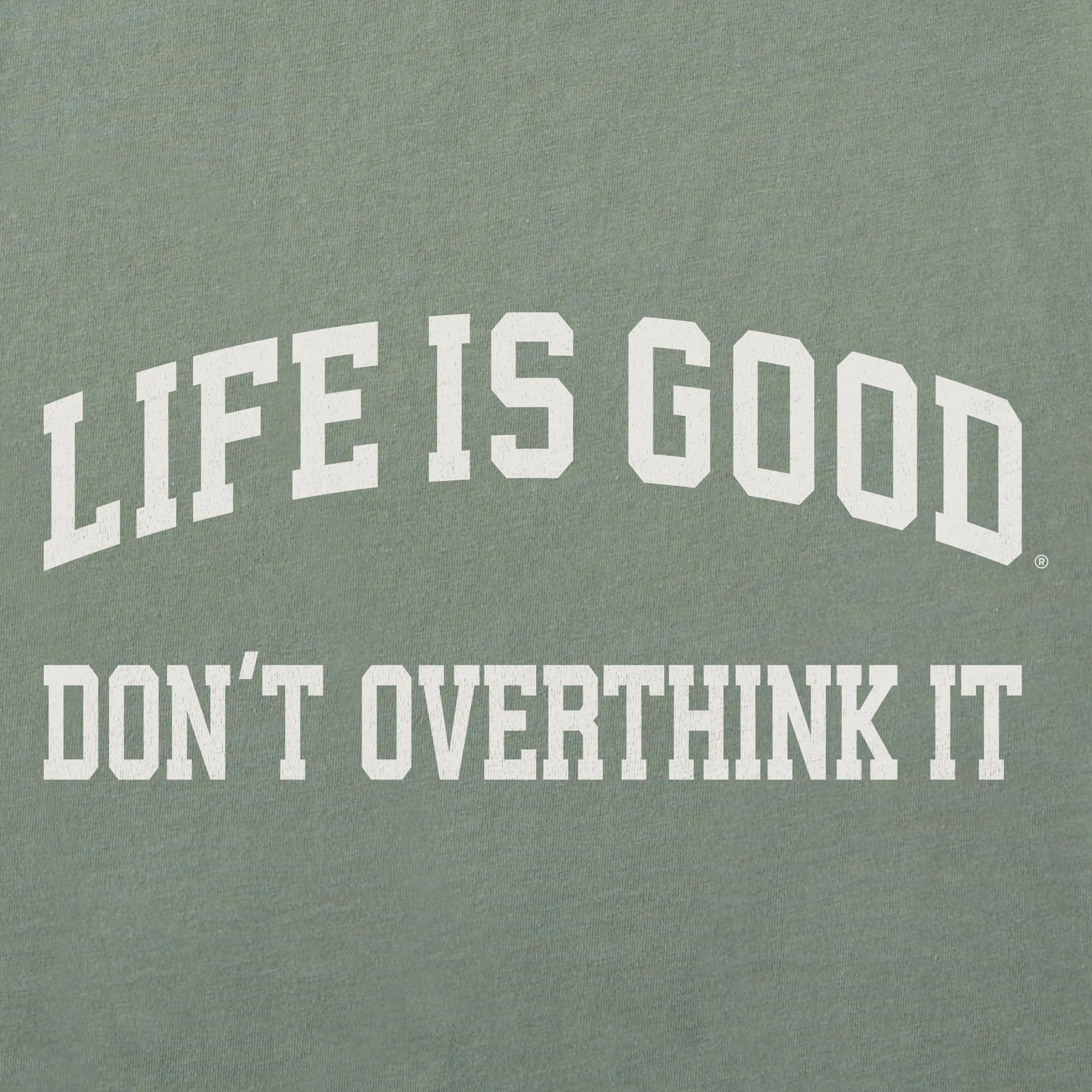 Women's Don't Overthink it Arch Short Sleeve Crusher Tee sold by Life is Good product image thumbnail 2