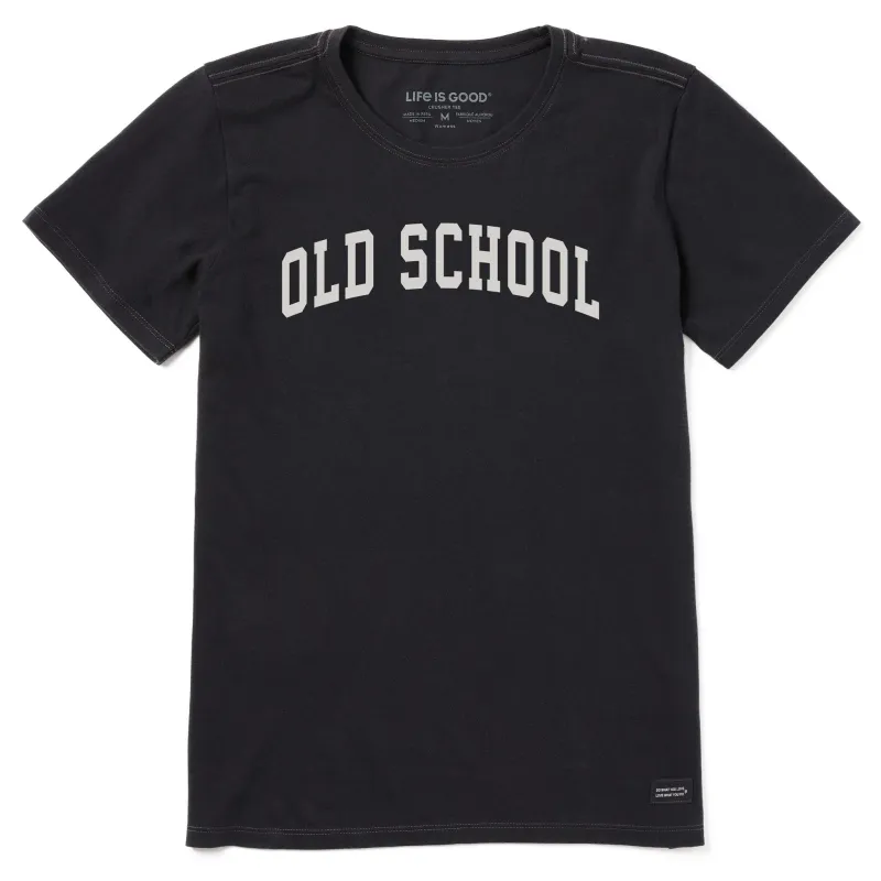 Women's Old School Arch Short Sleeve Crusher Tee sold by Life is Good