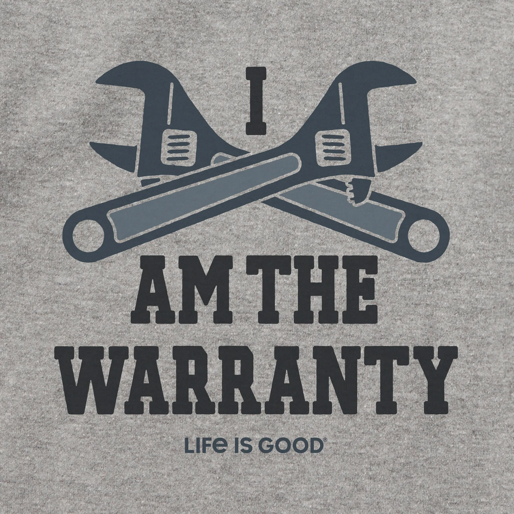 Adult Unisex I am the Warranty Every Wear Hoodie Sweatshirt sold by Life is Good product image thumbnail 2